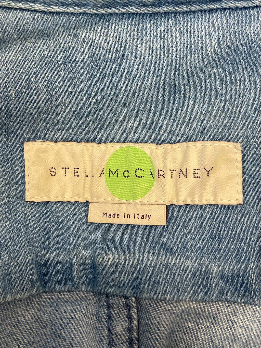 Stella McCartney Two-Tone Denim Shirt Dress Blue, Size 38/M, Very Good