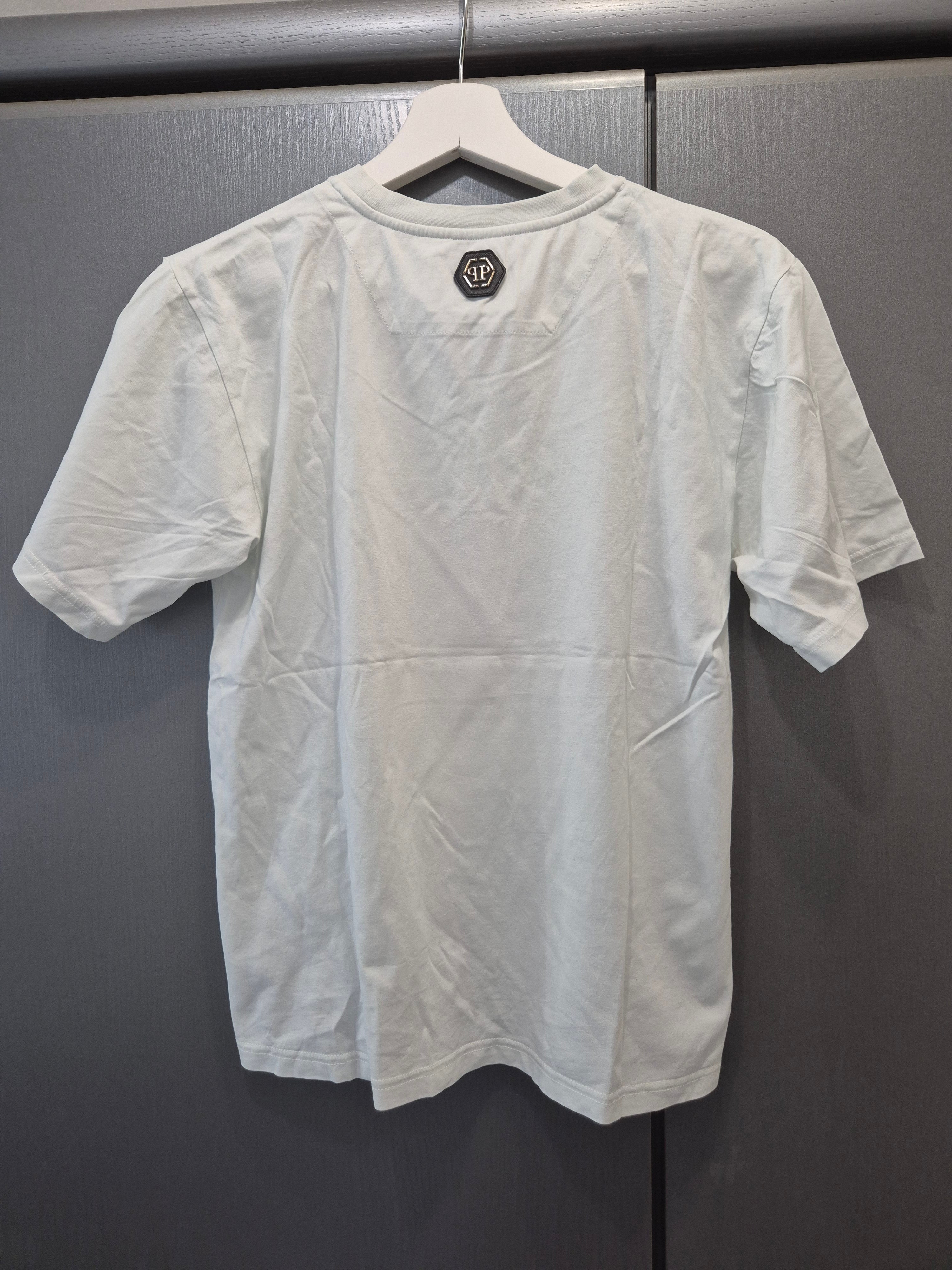 Philipp Plein Junior T-Shirt 152/12y – Teddy Bear & Crystals, White, Used