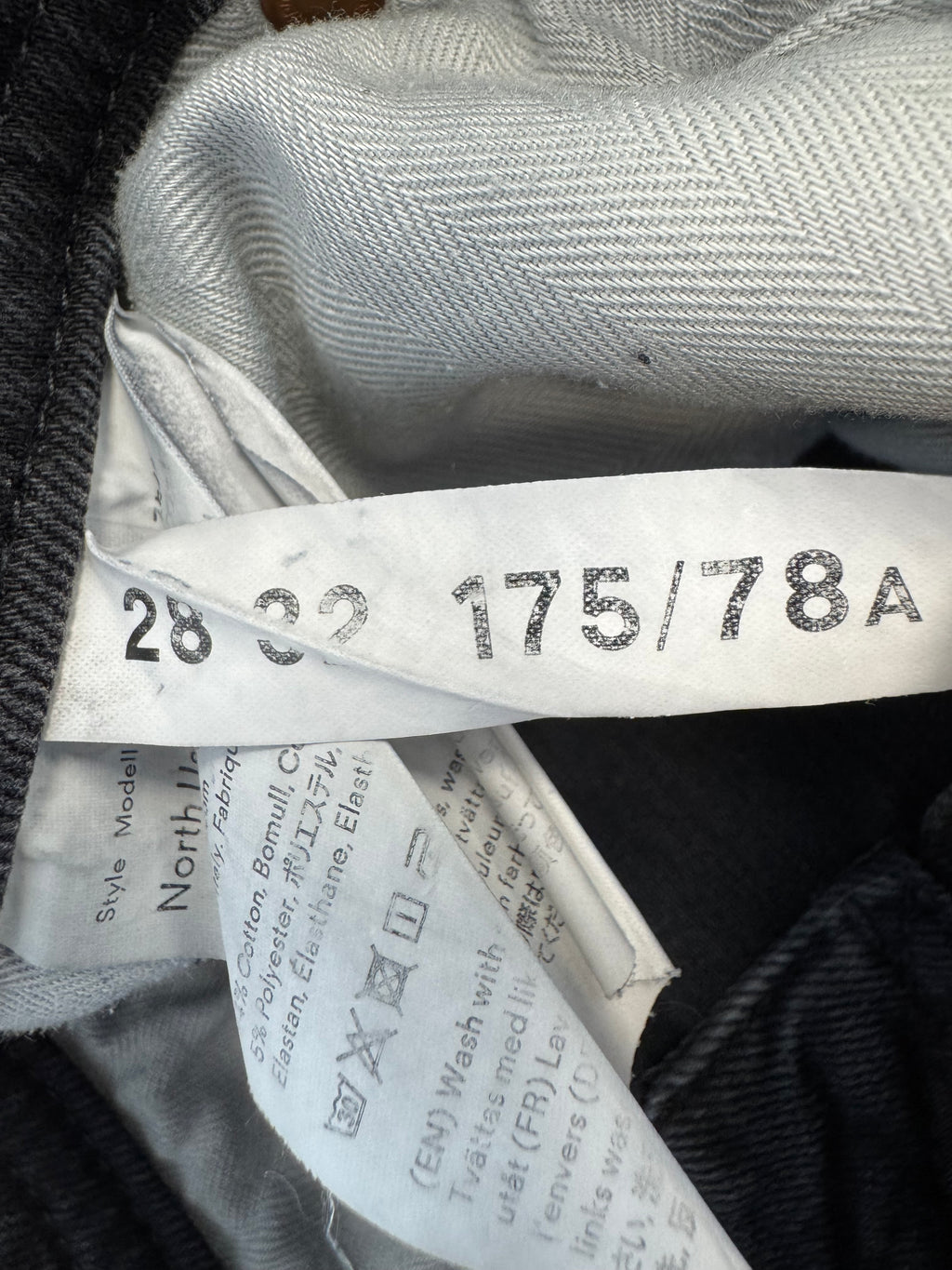 Acne Studios Blå Konst Skinny Jeans Schwarz W28 L32 – Guter Zustand