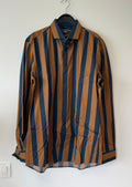 Jake*s Collection Herrenhemd Super Slim, gestreift, 41/42, gut