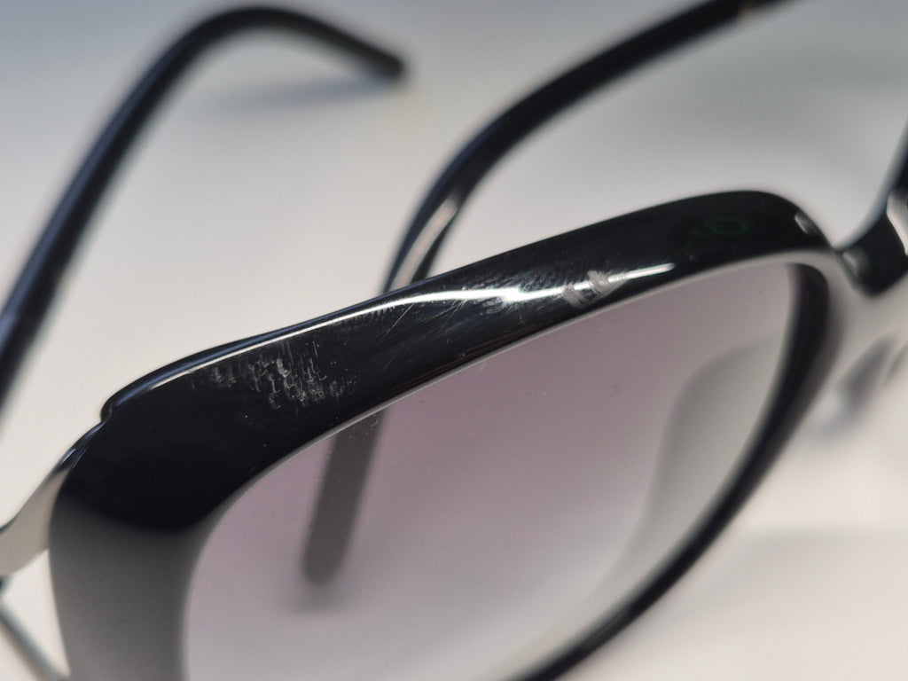 Burberry BE4104 Sunglasses, Black, Gradient Lenses, Acetate, 59-15, Good, Case