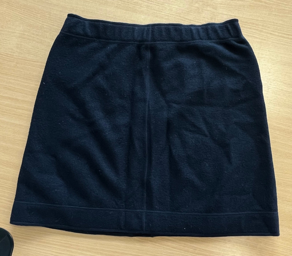 Marc Cain Woll Minirock, Blau/Schwarz, Sehr Gut, Größe N3/EU38