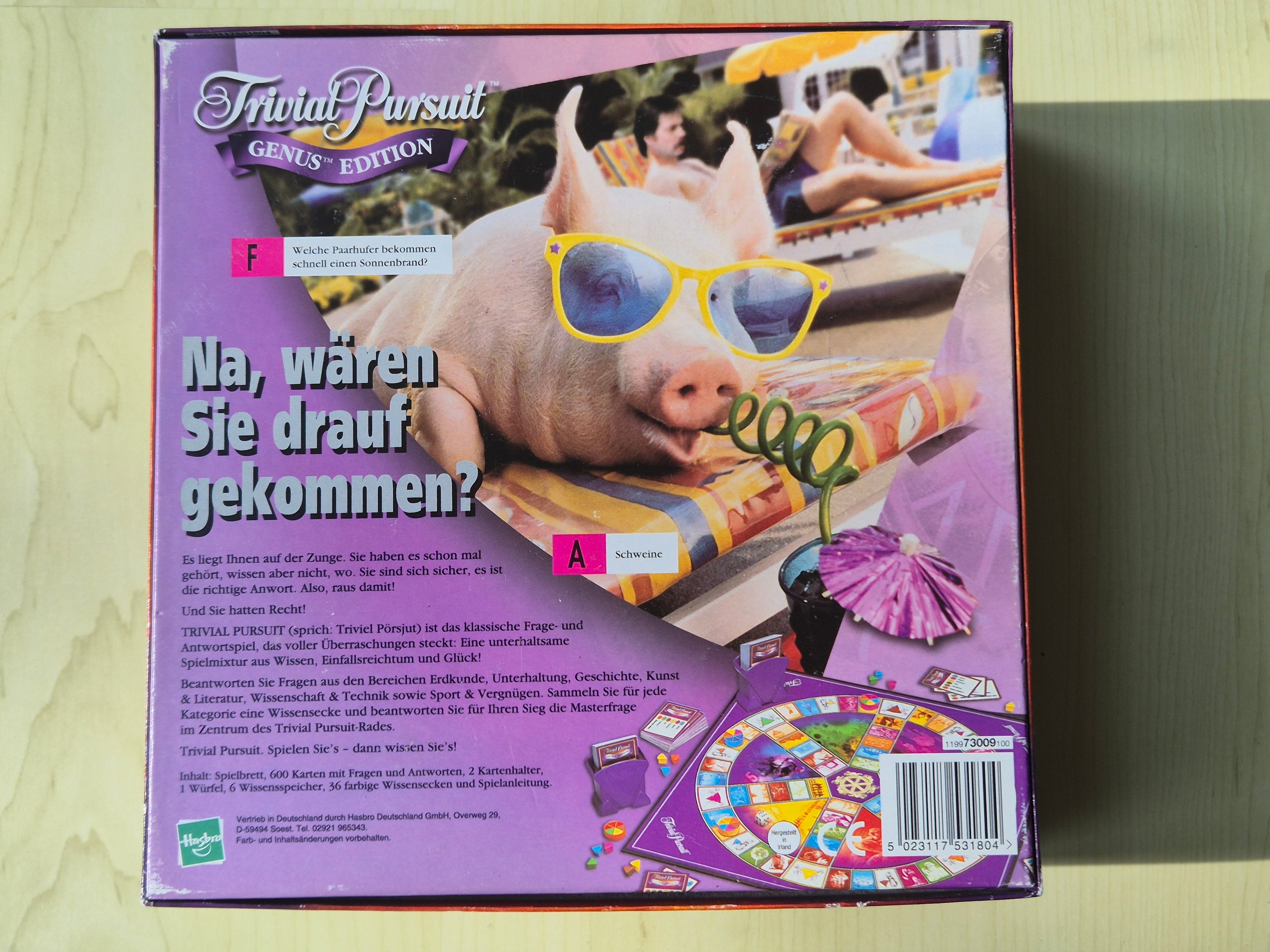 Trivial Pursuit Genus Edition (Deutsch) komplett, guter Zustand