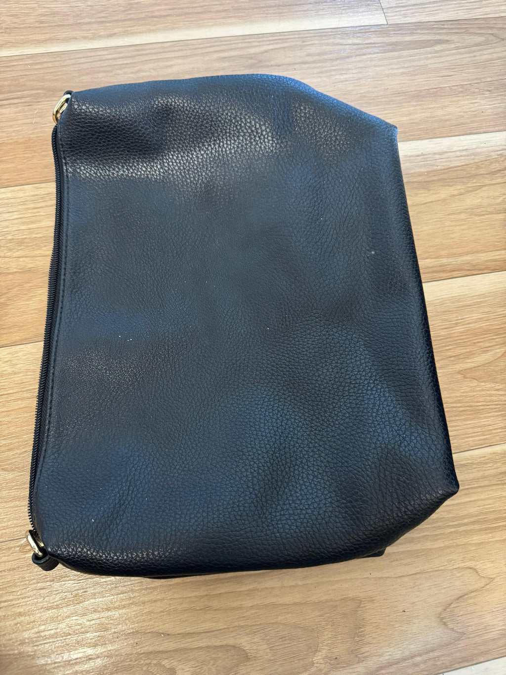 Carvela Black Studded Faux Leather Tote Bag, Medium, Detachable Strap, Used