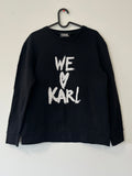 Karl Lagerfeld WE ♥ KARL Sweatshirt, M, Schwarz, 100% Baumwolle, Sehr gut