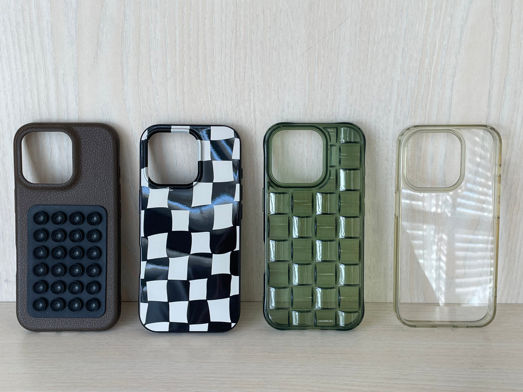 Tewwsdi Checkered Phone Case Set for iPhone 14 Pro, Plastic, Very Good, 4 Pack
