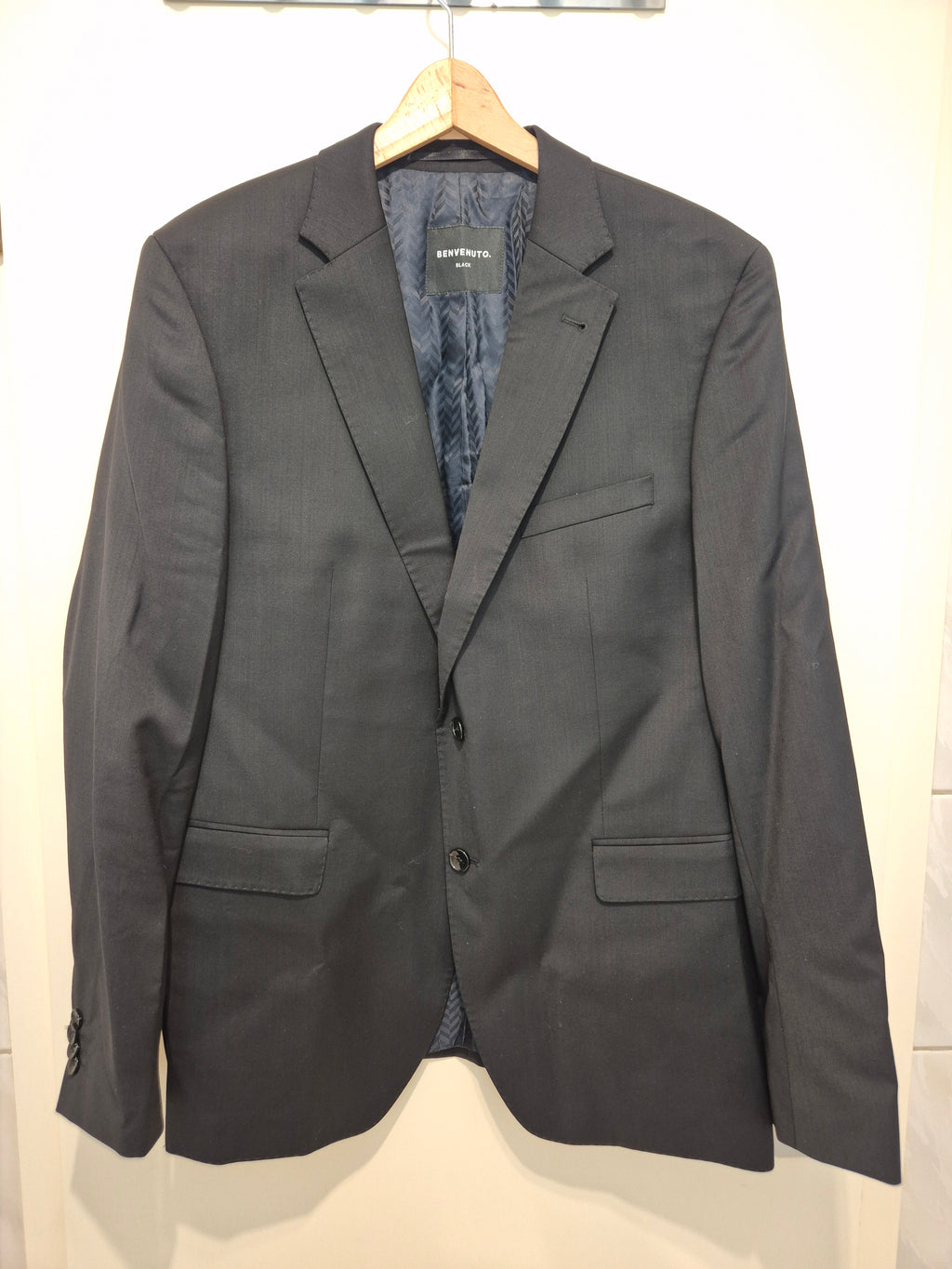 Benvenuto VIVO Blazer Romeo.V | 52 (42R) | Black | Super 110’s Wool | Very Good