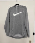 Nike Therma-FIT Pullover Hoodie – Grau, Größe L, Guter Zustand