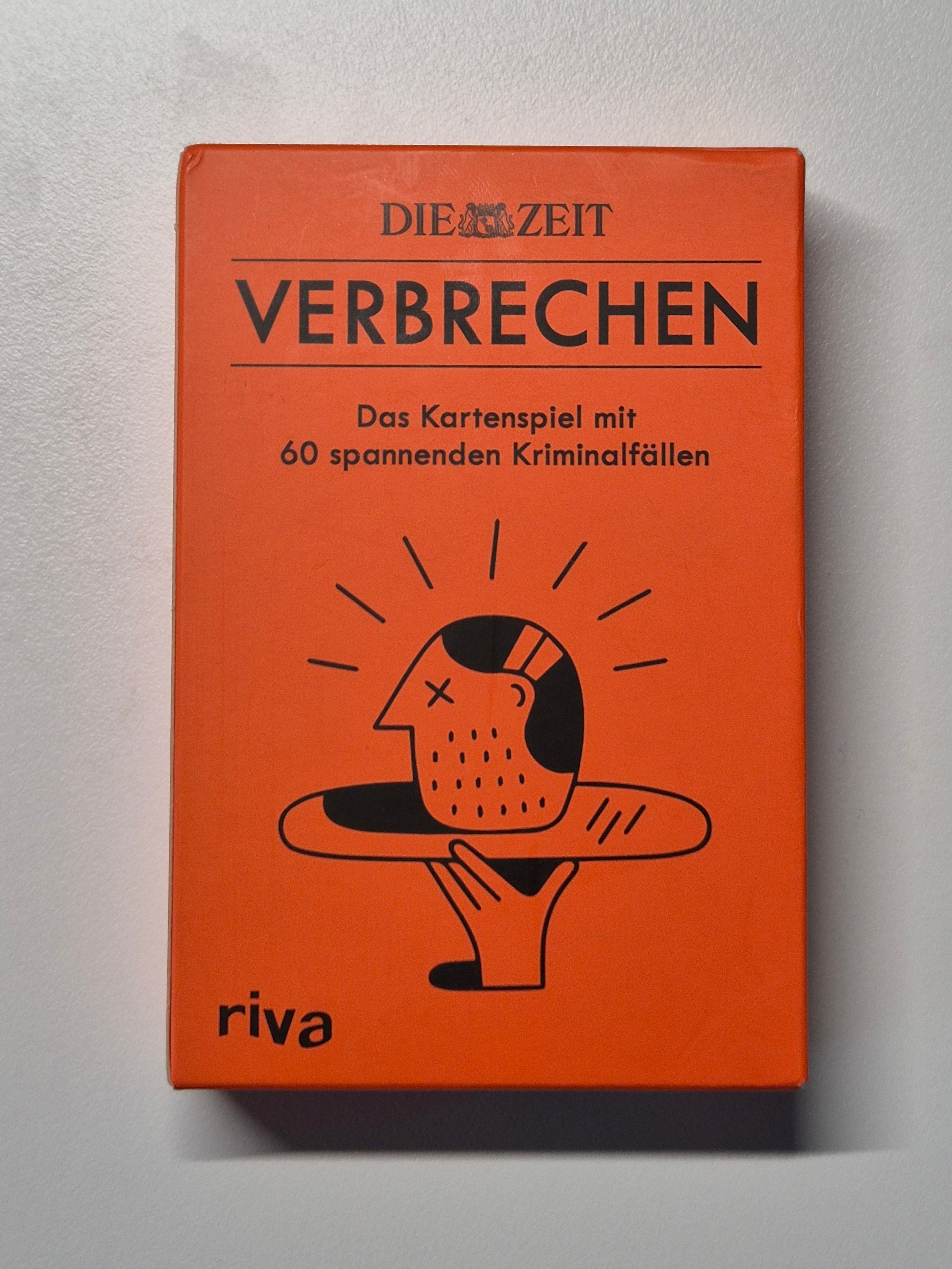 ZEIT Verbrechen Card Game – Die Zeit – Orange – Standard Size – New & Sealed