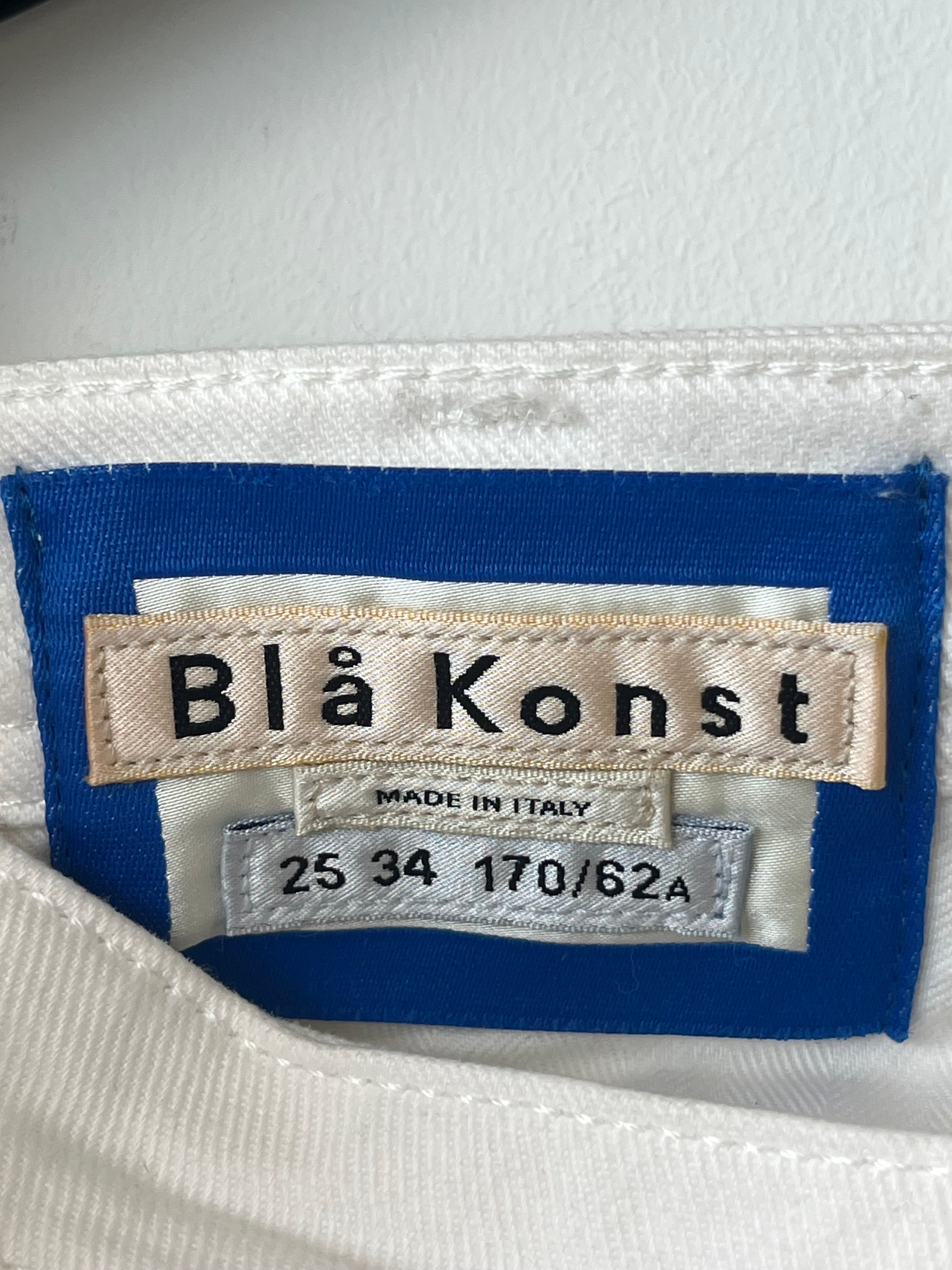 Acne Studios Blå Konst South White Jeans 25/34 Weiß Baumwolle Guter Zustand