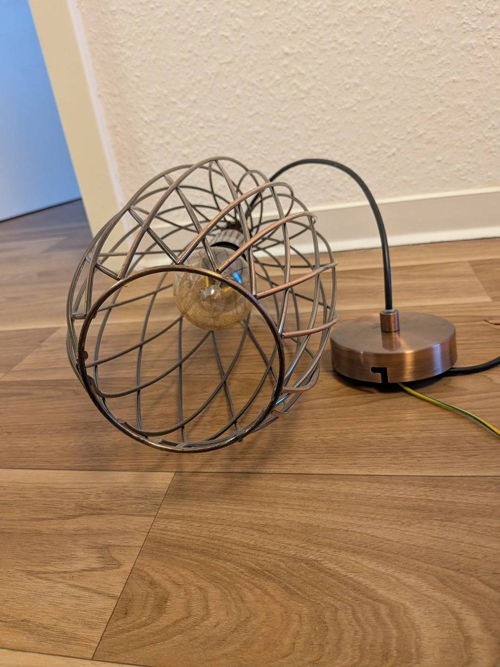 Alsy Pendelleuchte Käfig Antik-Kupfer, Medium, inkl. LED-Filament, Sehr gut