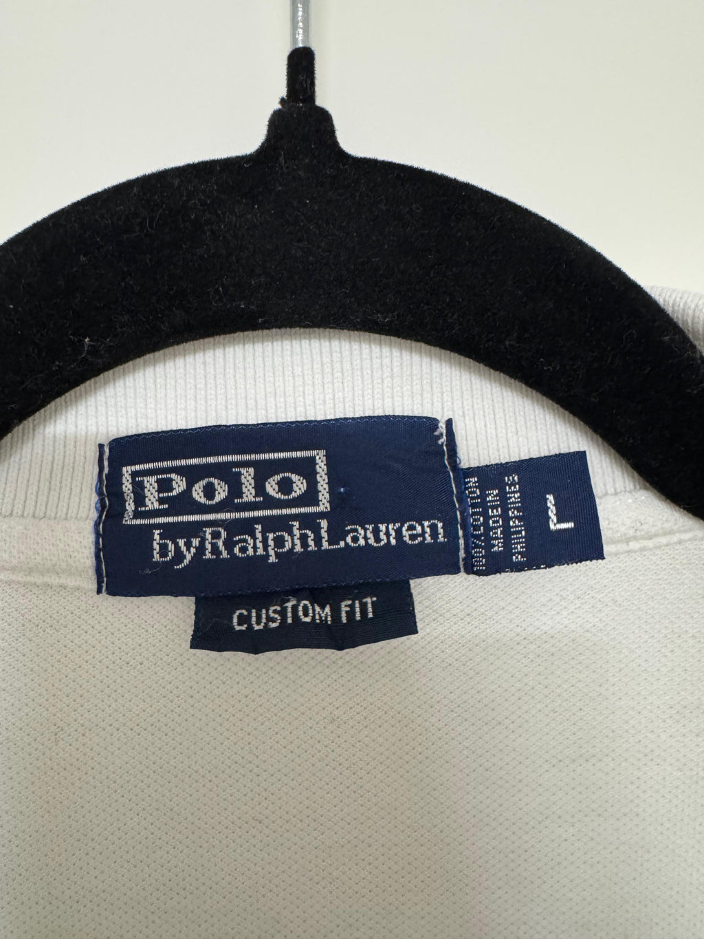 Polo Ralph Lauren Custom Fit Polo – Weiß, Herren L, Sehr Gut