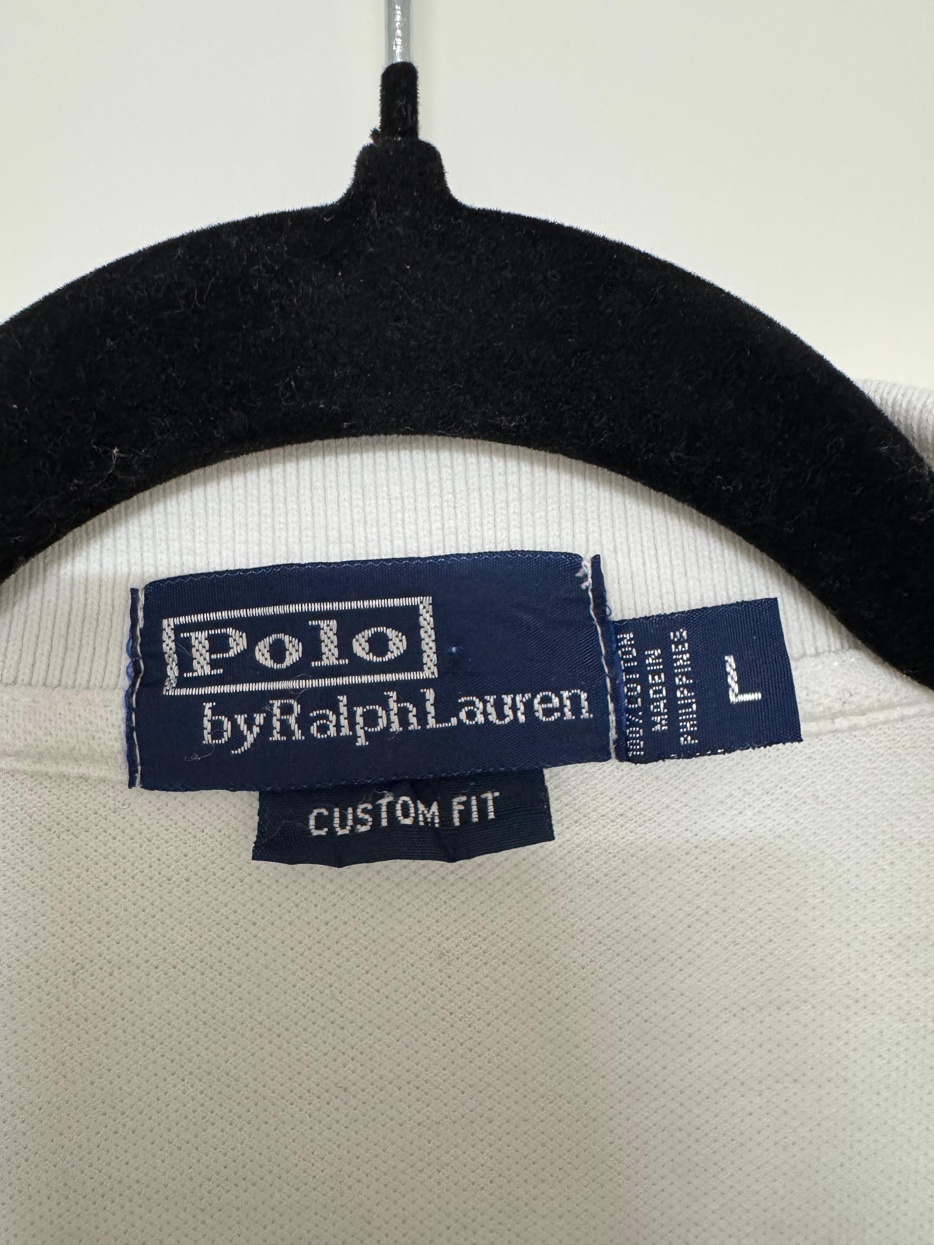 Polo Ralph Lauren Custom Fit Polo – Weiß, Herren L, Sehr Gut