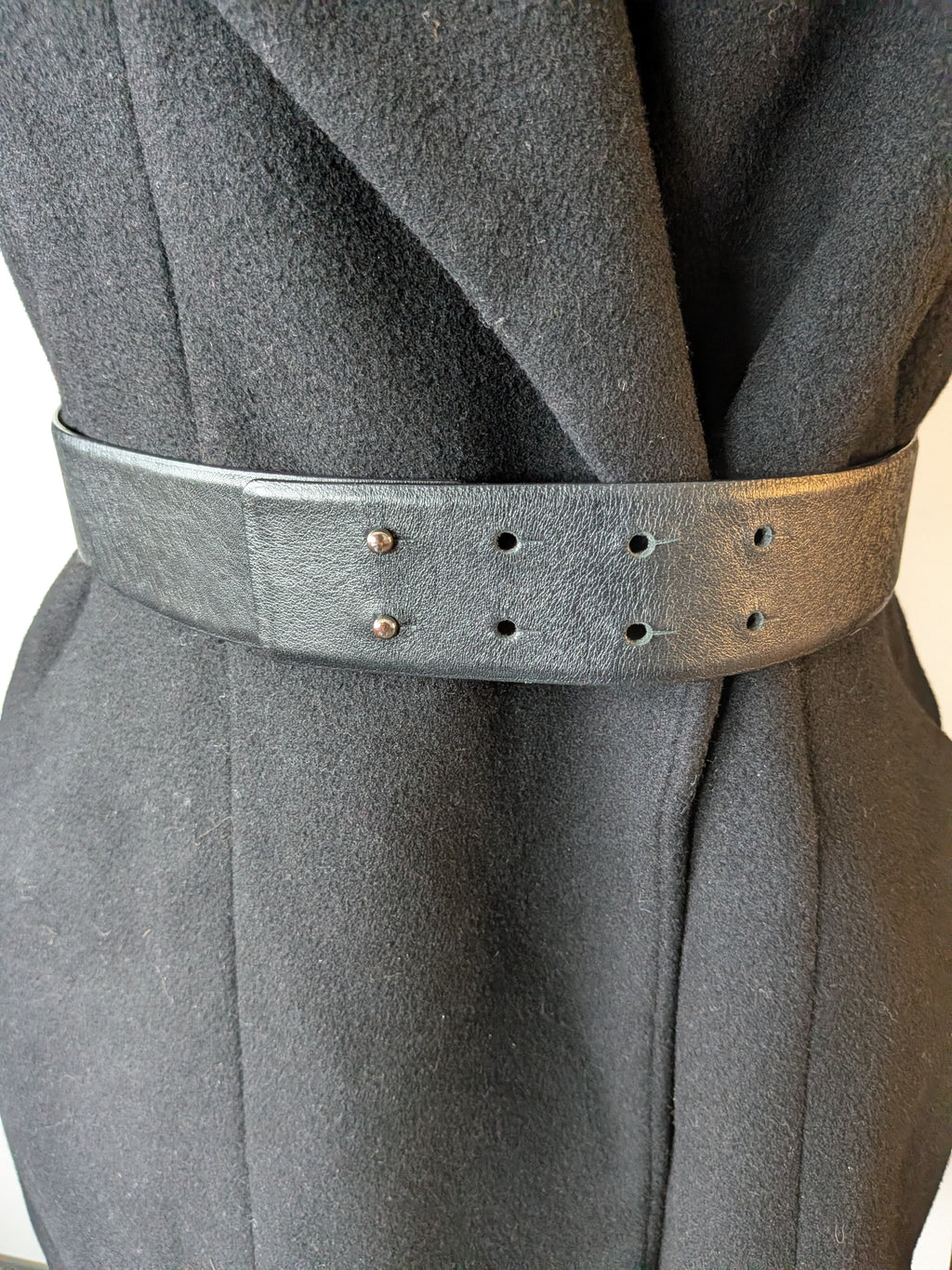 Weekend Max Mara Wollmantel, Schwarz, EU 36 – Gürtel inkl., Guter Zustand
