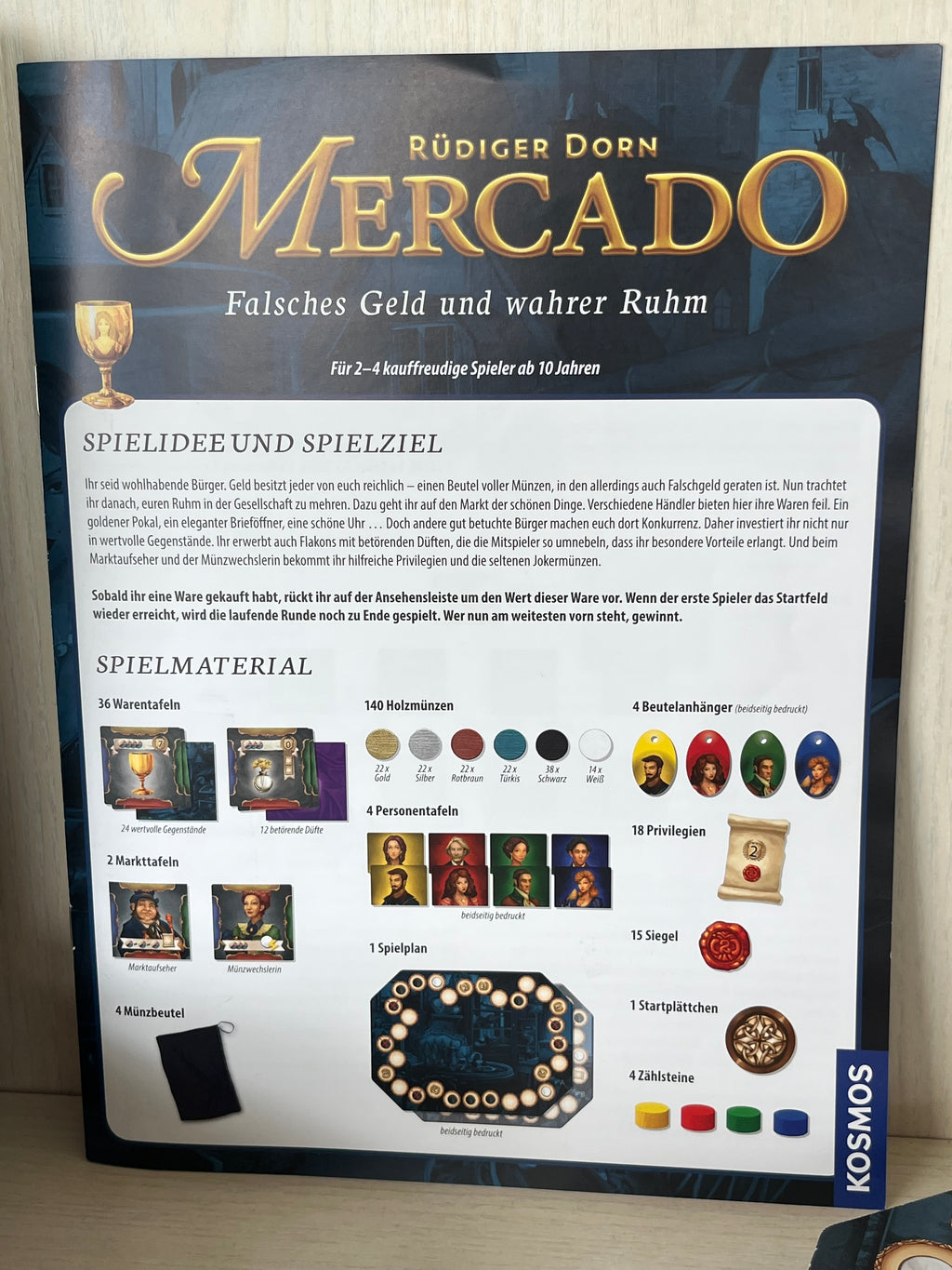 Kosmos Mercado Board Game, German Edition, Multicolor, Medium, Like New