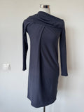 Brunello Cucinelli Cowl Neck Wollmix Kleid Navy M Sehr Gut