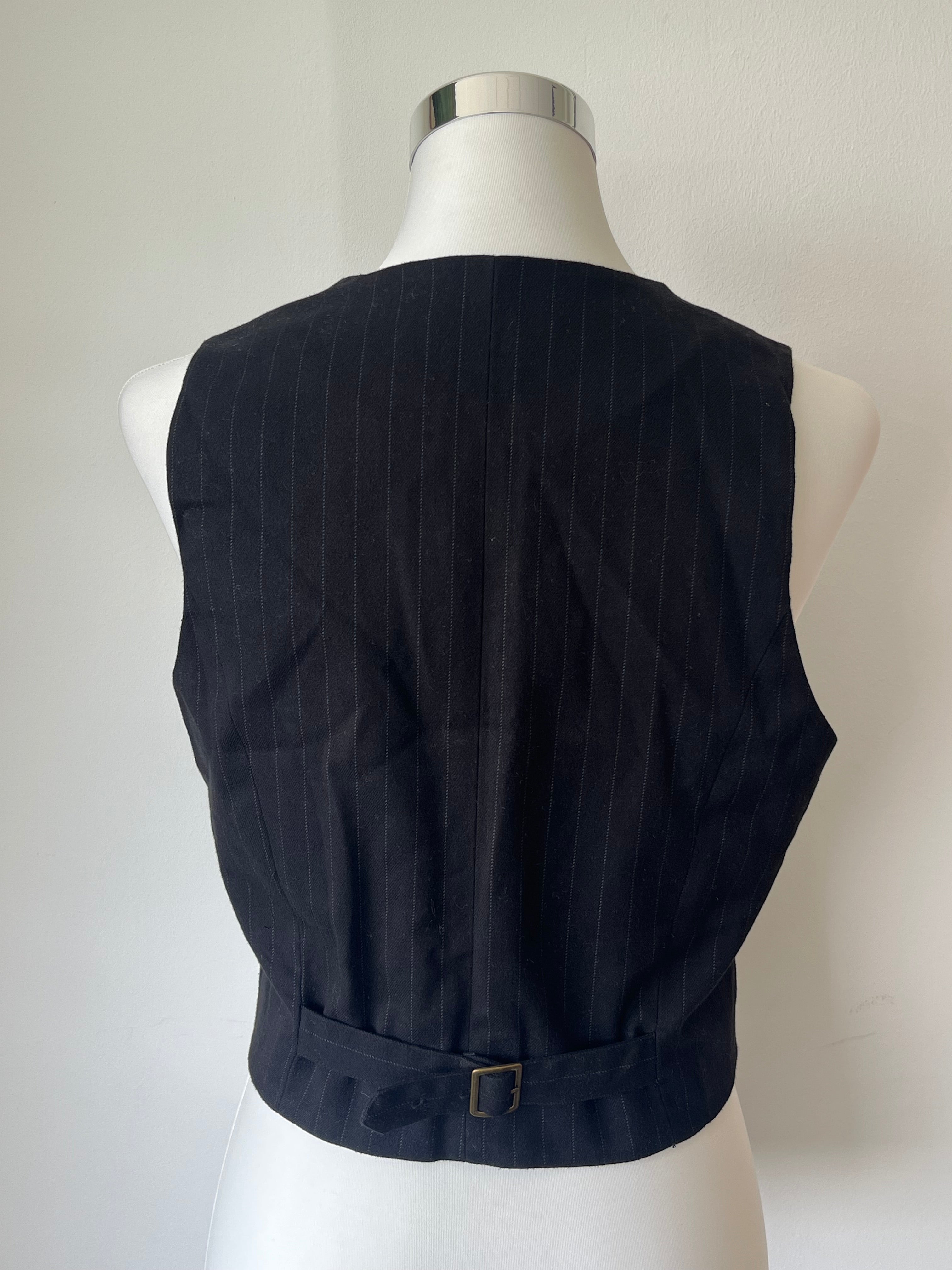 Costes Atelier Tie-Back Weste – Schwarz, Gr. S, Sehr guter Zustand