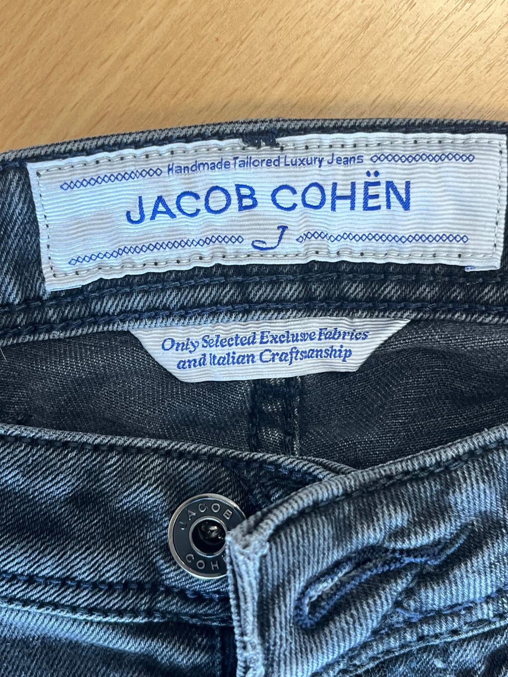 Jacob Cohen Herren Jeans Grau Distressed – Sehr Gut – Made in Italy