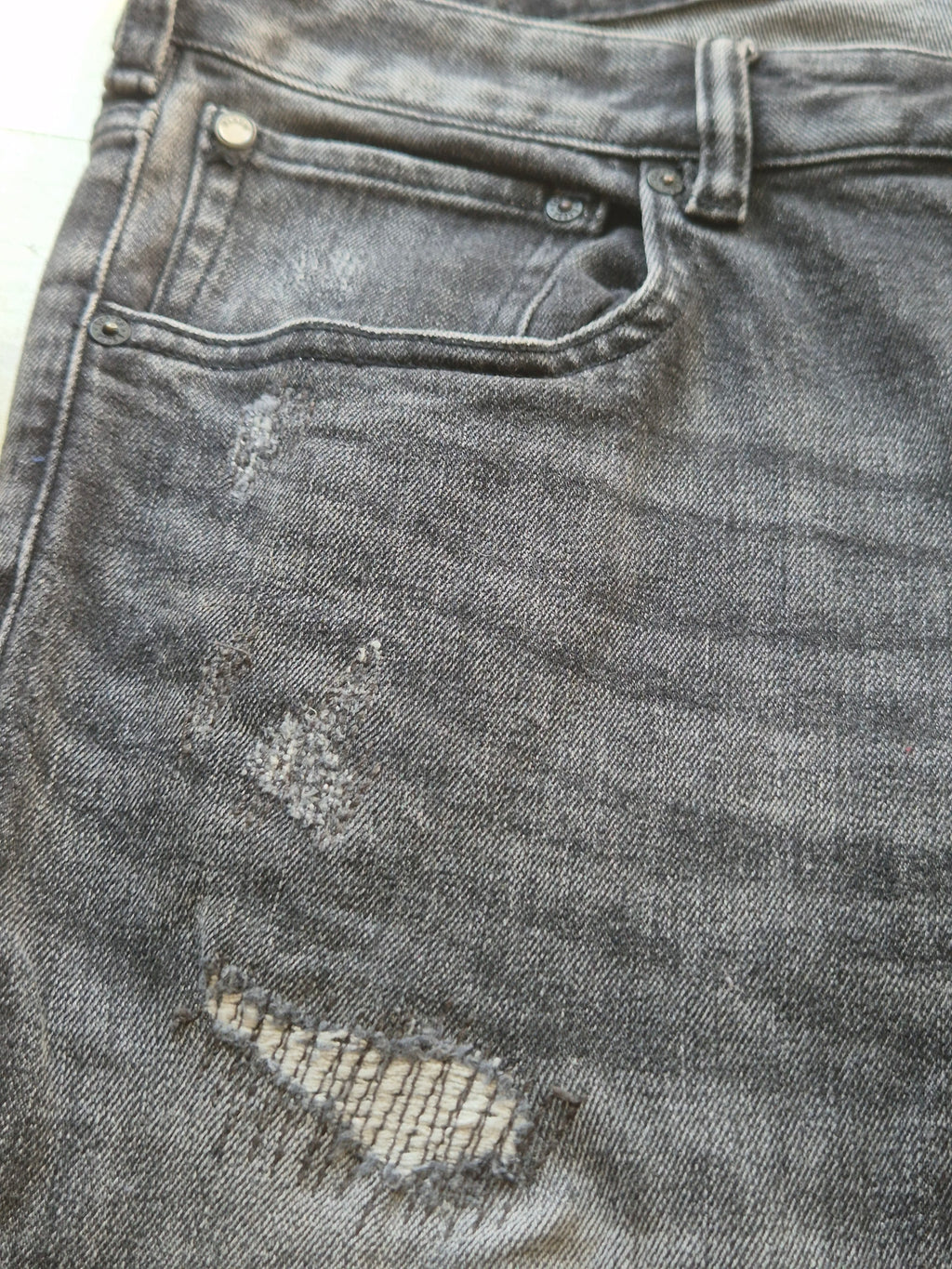 Scotch & Soda Ralston Jeans W34/L32 Grau Distressed Wie Neu