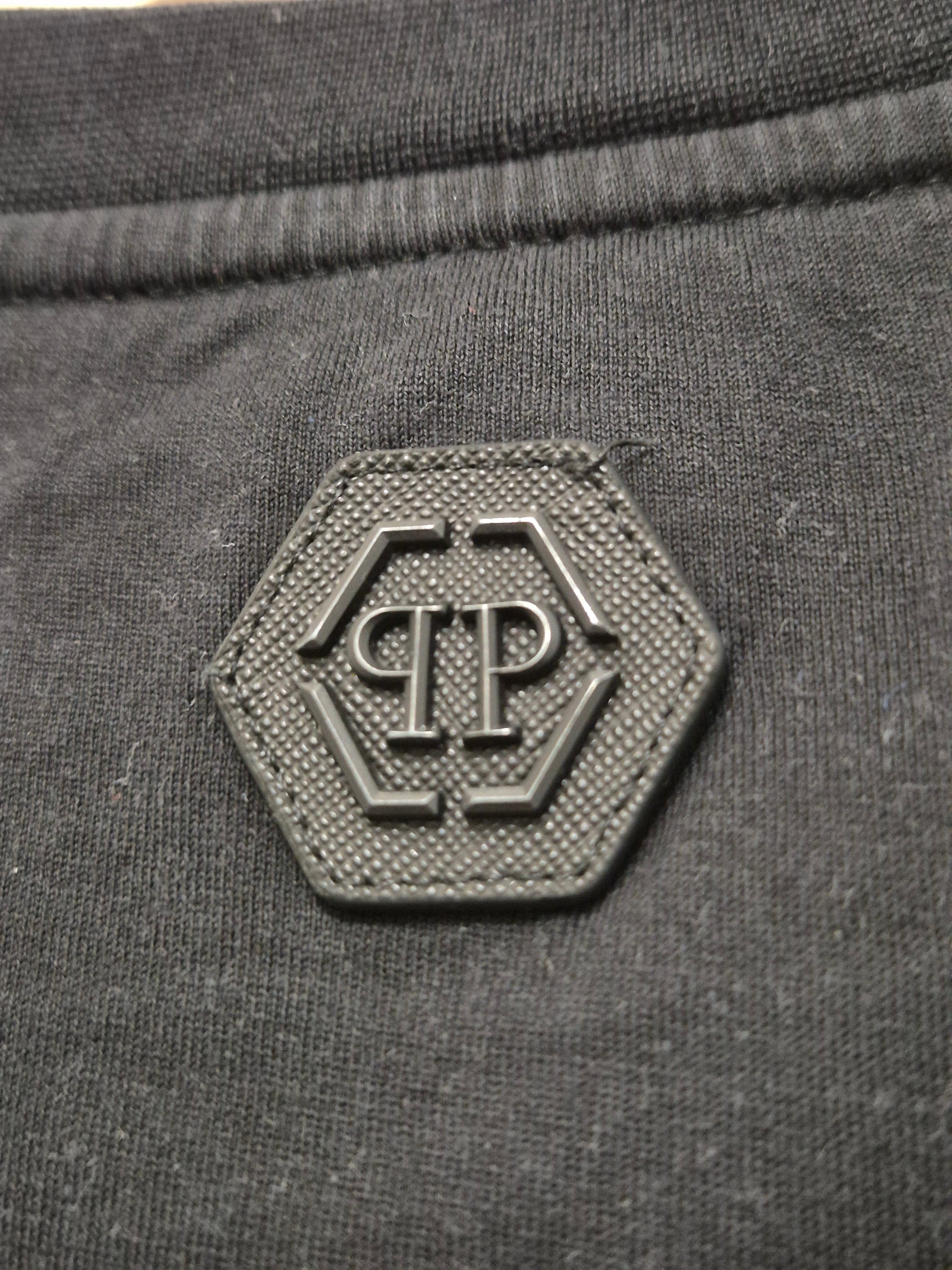 Philipp Plein Crystal Skull T-Shirt Schwarz Größe L, guter Zustand