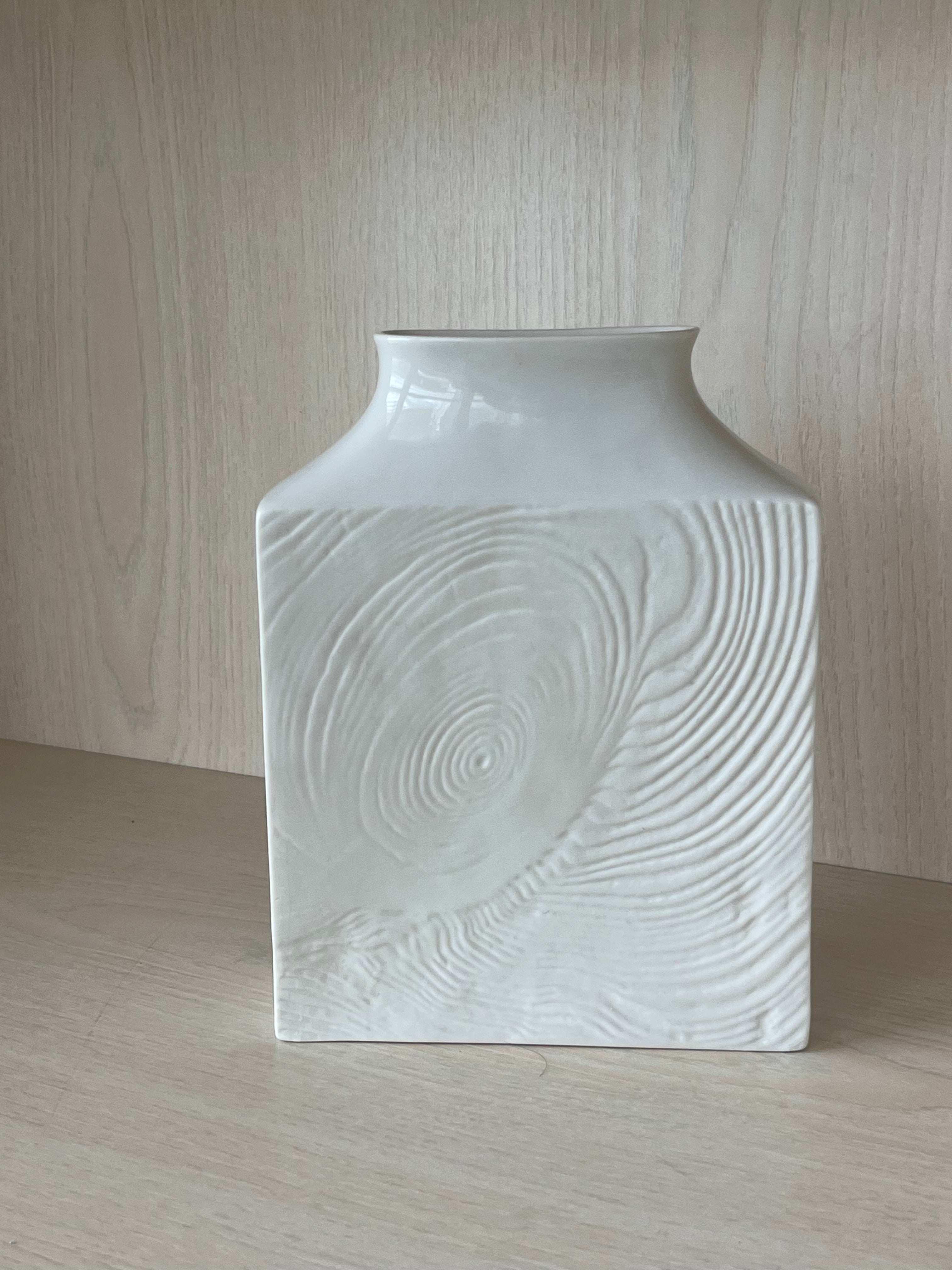 Sgrafo Modern 61/130L Vase | Structure Series | White Porcelain | Very Good