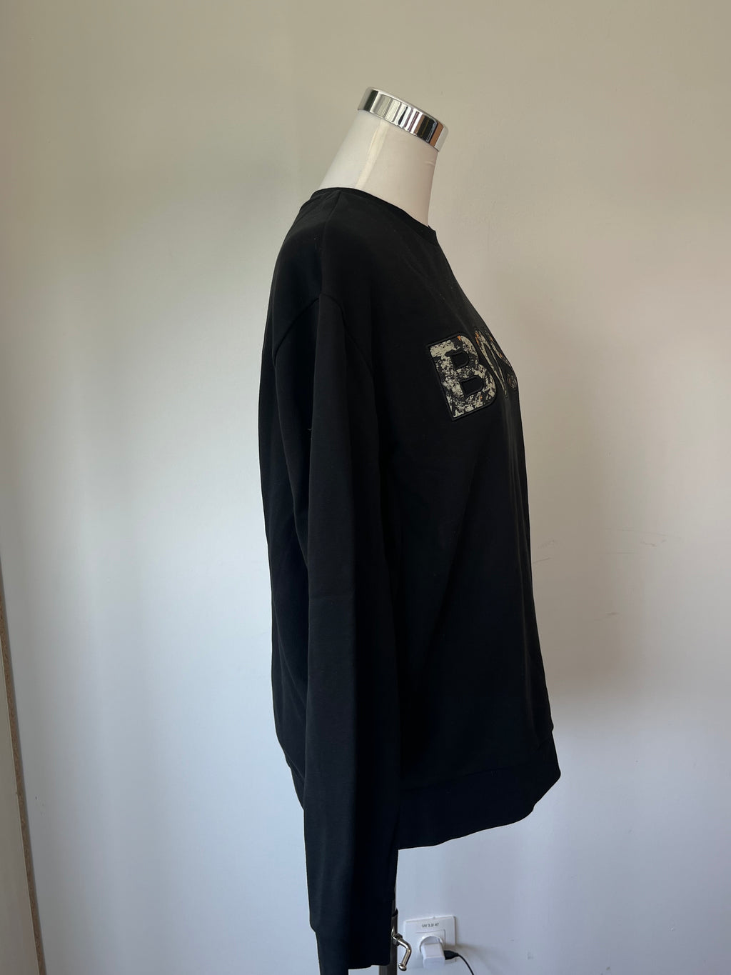 BOSS Logo Sweatshirt | Größe L | Schwarz | Orange Label | Guter Zustand