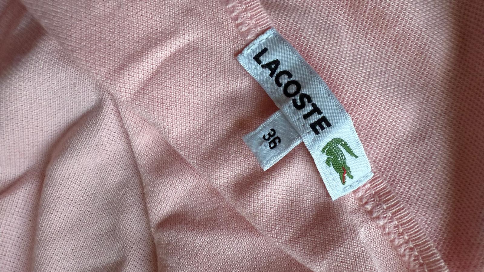 Lacoste Sleeveless Polo Dress Pink Size 36 | Good Condition