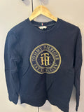 Tommy Hilfiger Crest Logo Sweatshirt | XS | Navy | Goldstickerei | Sehr gut