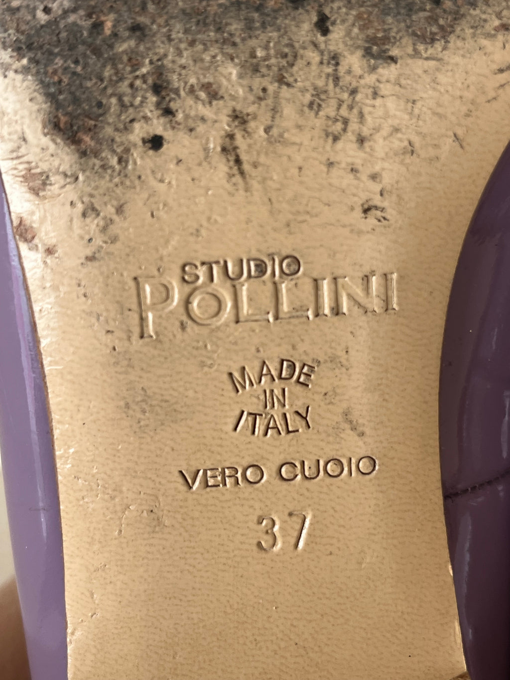 Studio Pollini Lackleder Loafer – Flieder & Gelb – EU 37 – Sehr guter Zustand