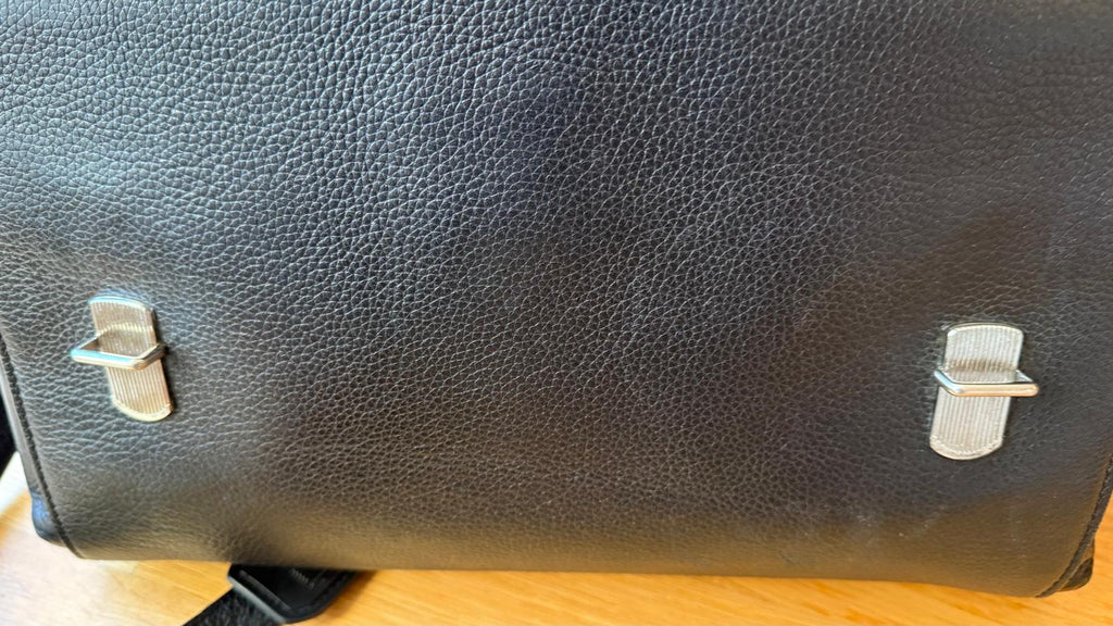 Tergan schwarze Leder Aktentasche/Business Bag, Staubbeutel, guter Zustand