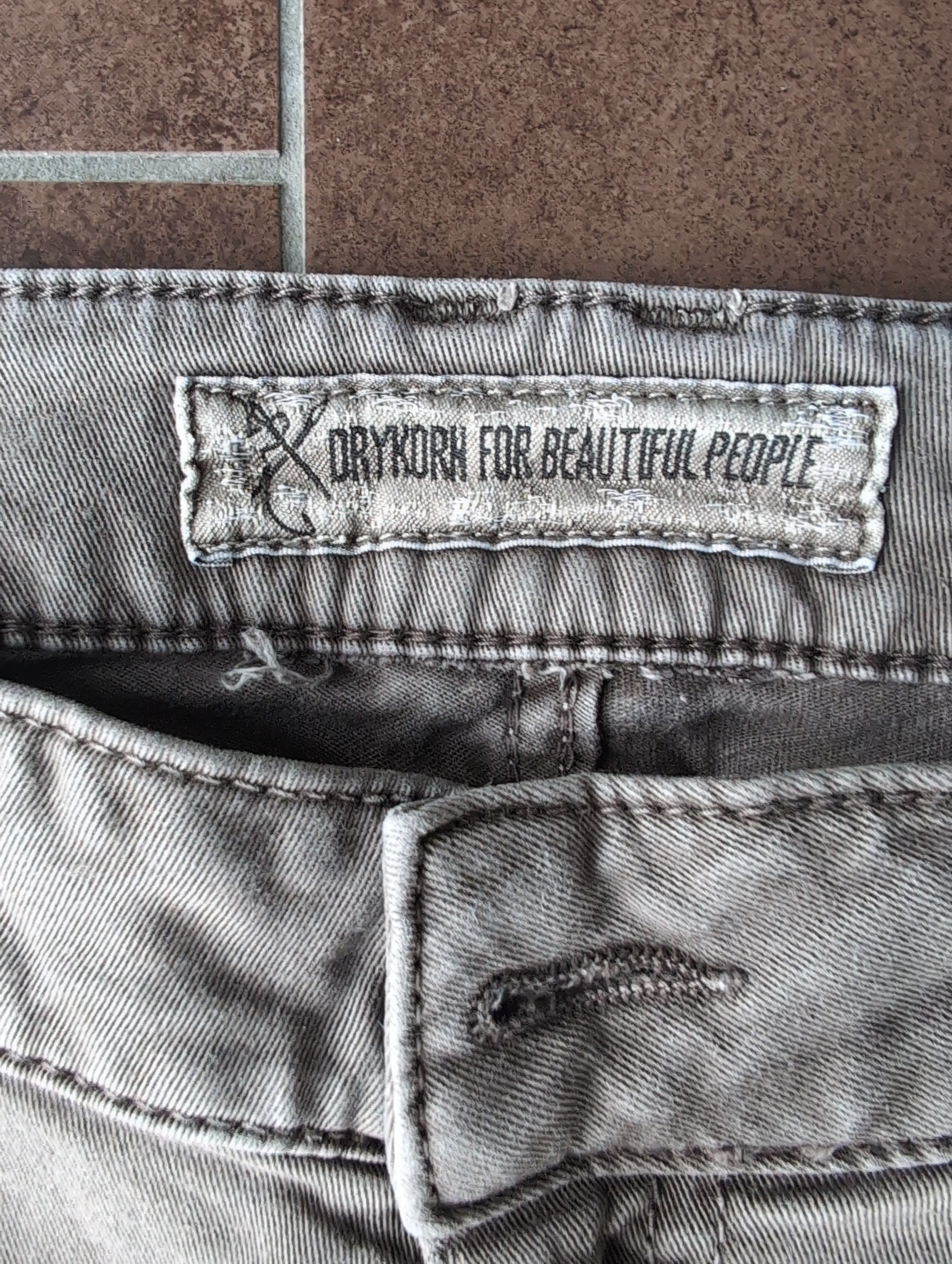 Drykorn Beleaguered Slim Fit Jeans Khaki 30/34 Good Condition