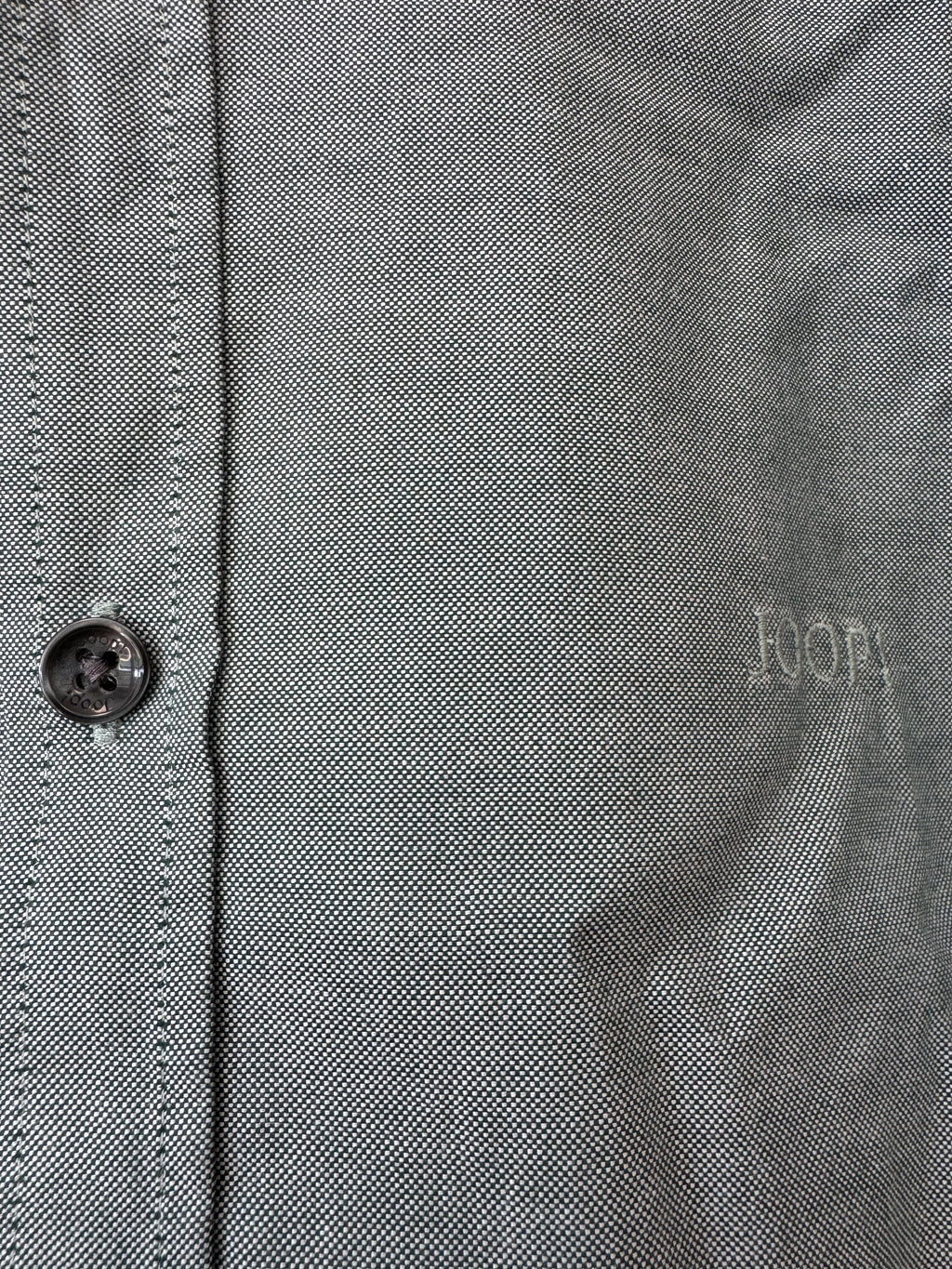 JOOP! Herren Chambray Hemd Gr. L – Hellgrün, Guter Zustand