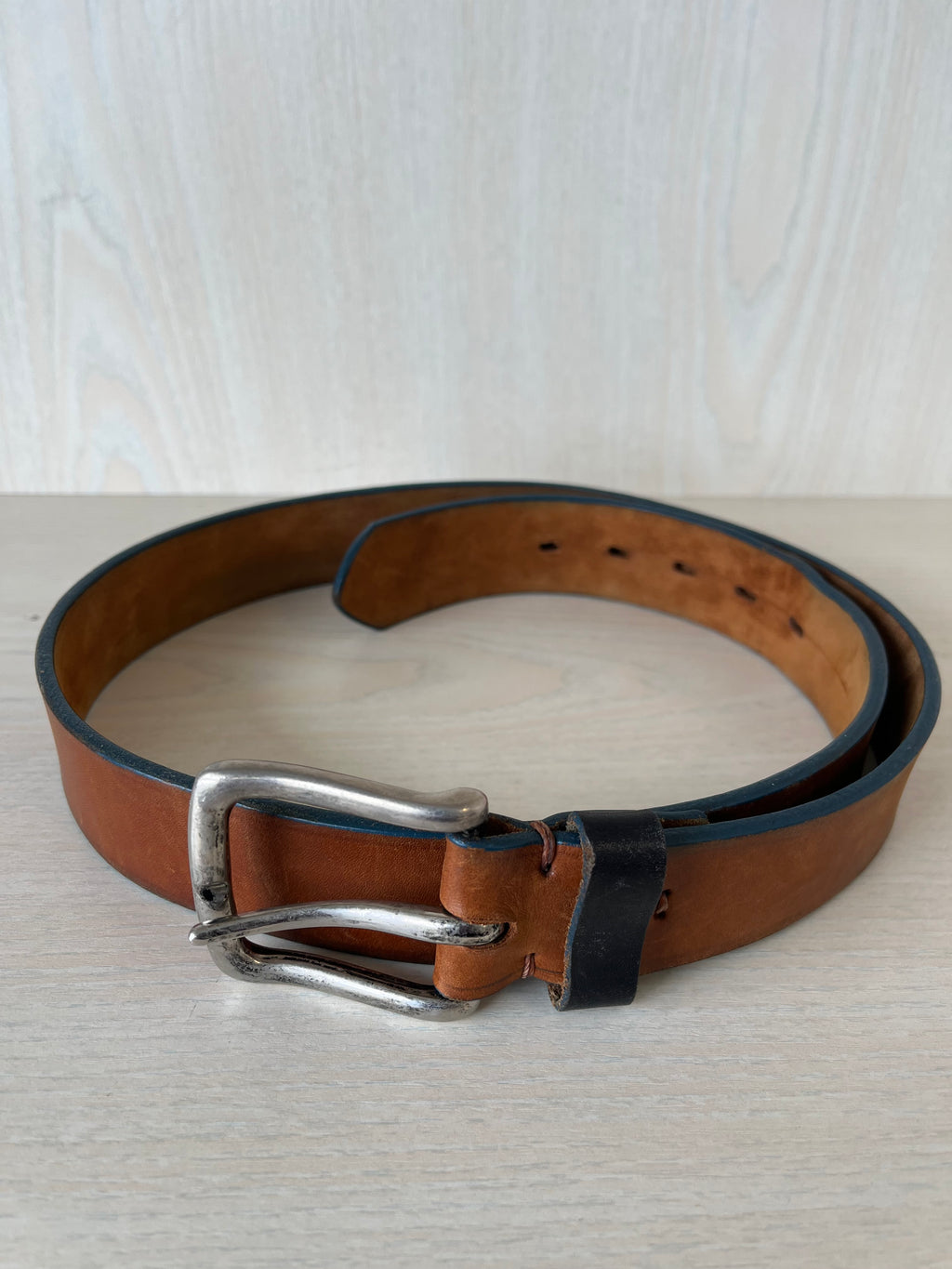 La Martina Leather Belt Exclusive Edition Brown 90cm Handmade Good Condition