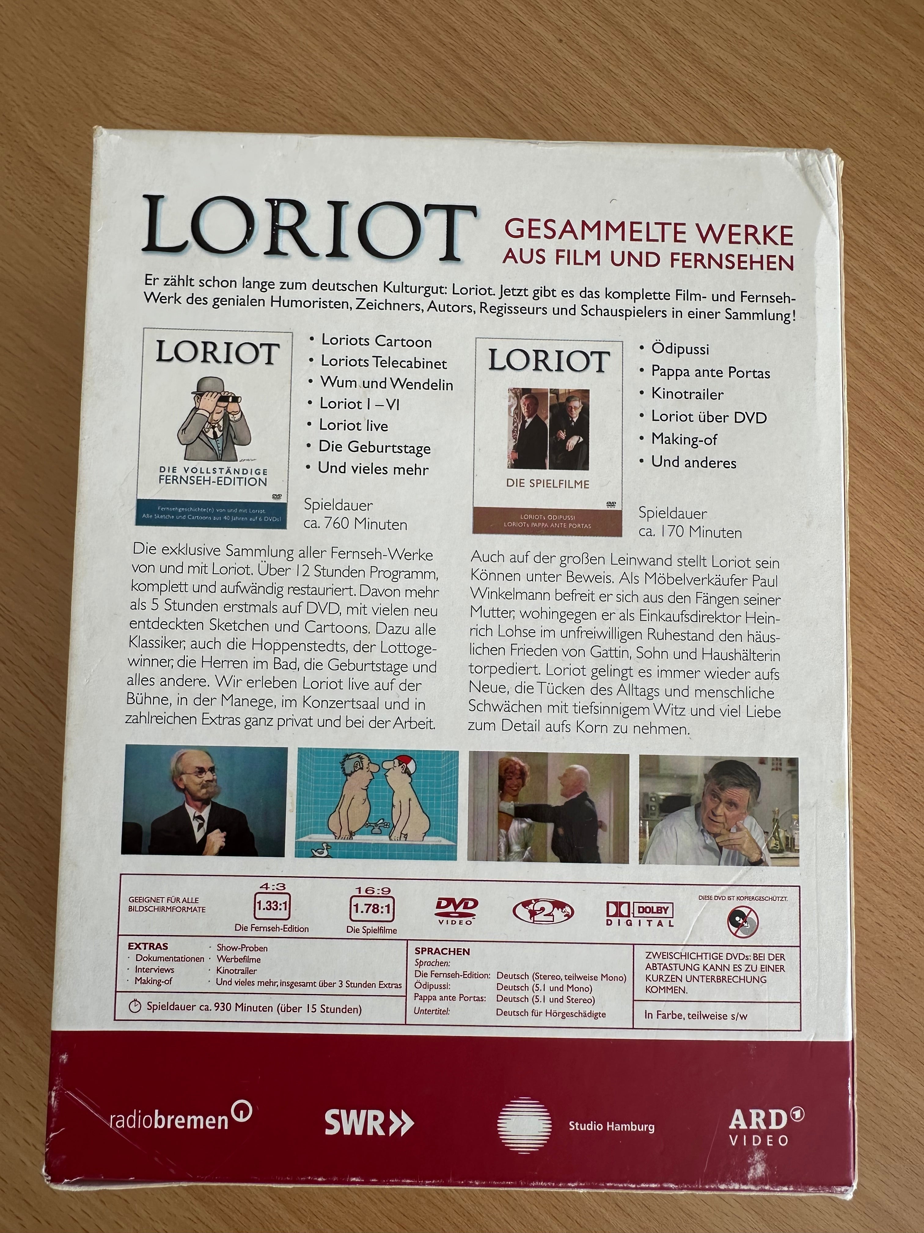 LORIOT – Complete Works 8-DVD Box Set (German Comedy, Very Good)