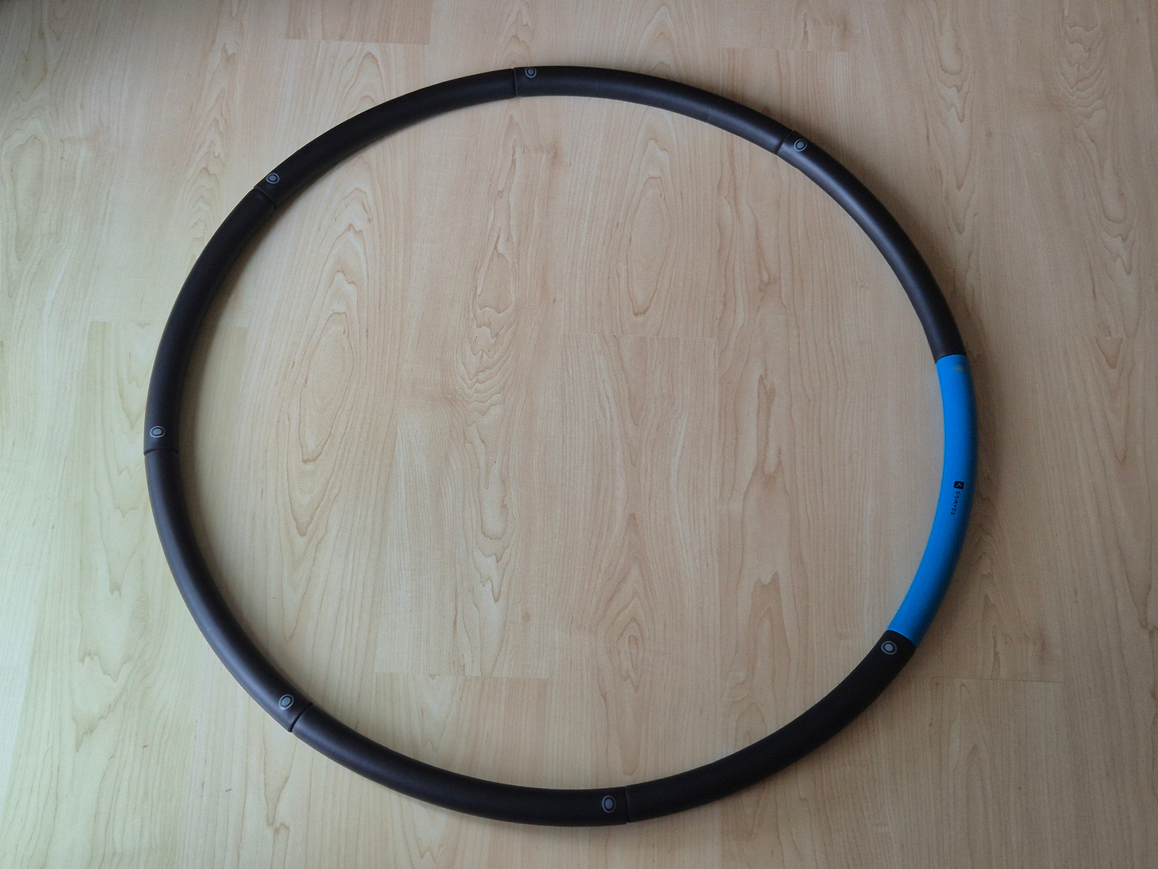 Domyos Weighted Hula Hoop 1,4kg 95cm Abnehmbar Schwarz/Blau Zustand Gut