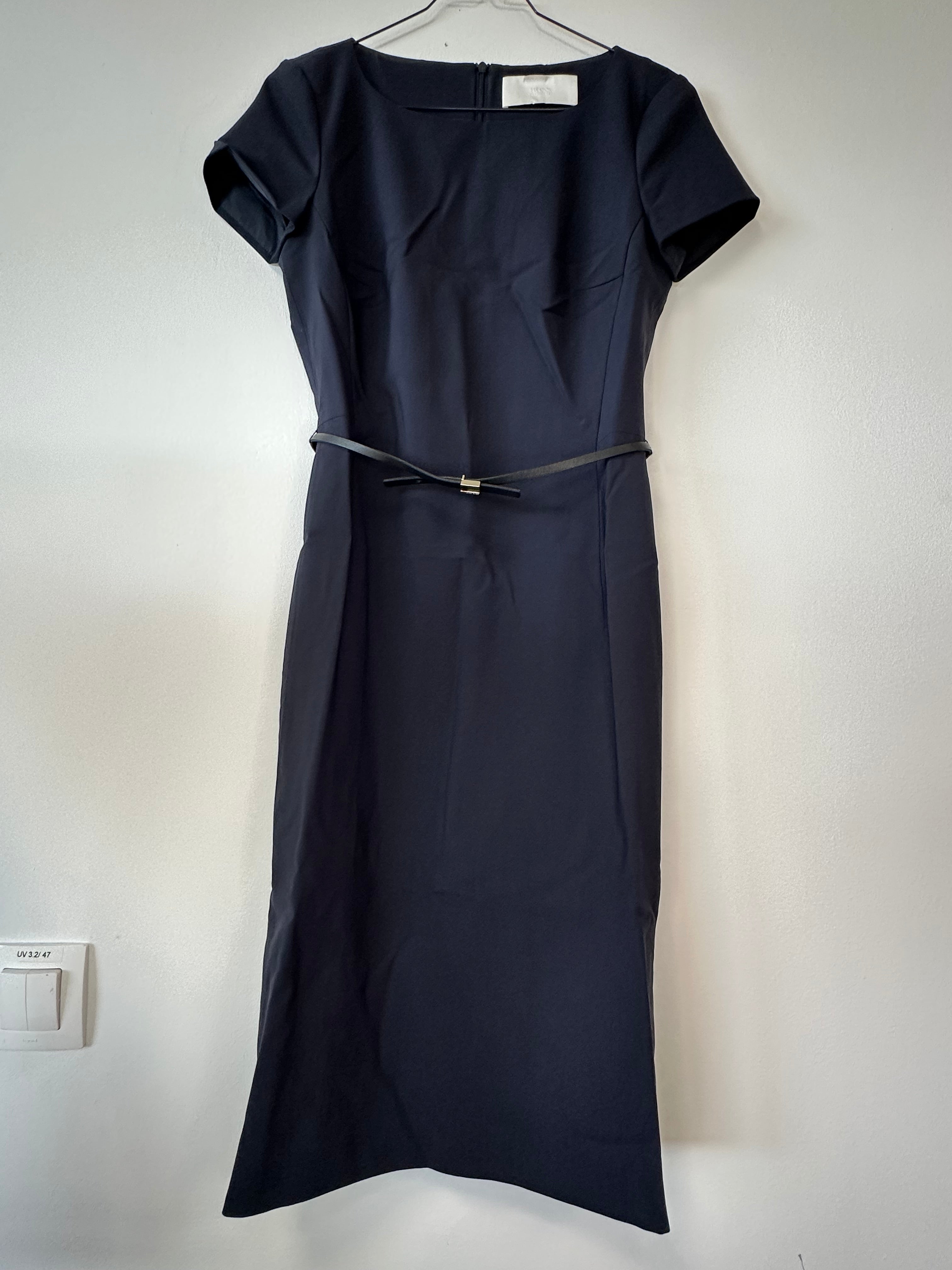 Hugo Boss Dillya Sheath Dress, Size 32, Black, Like New