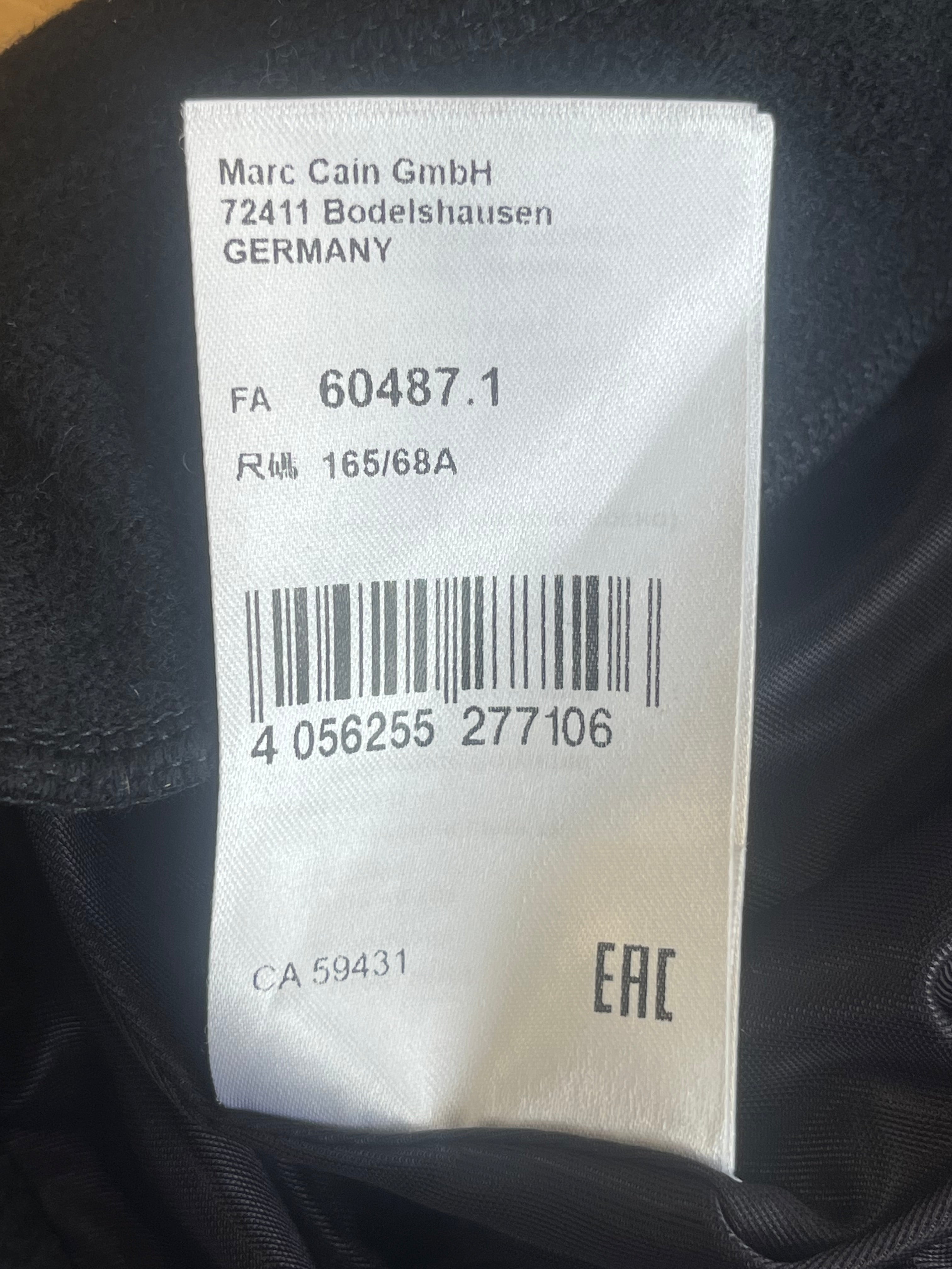 Marc Cain Woll Minirock, Blau/Schwarz, Sehr Gut, Größe N3/EU38