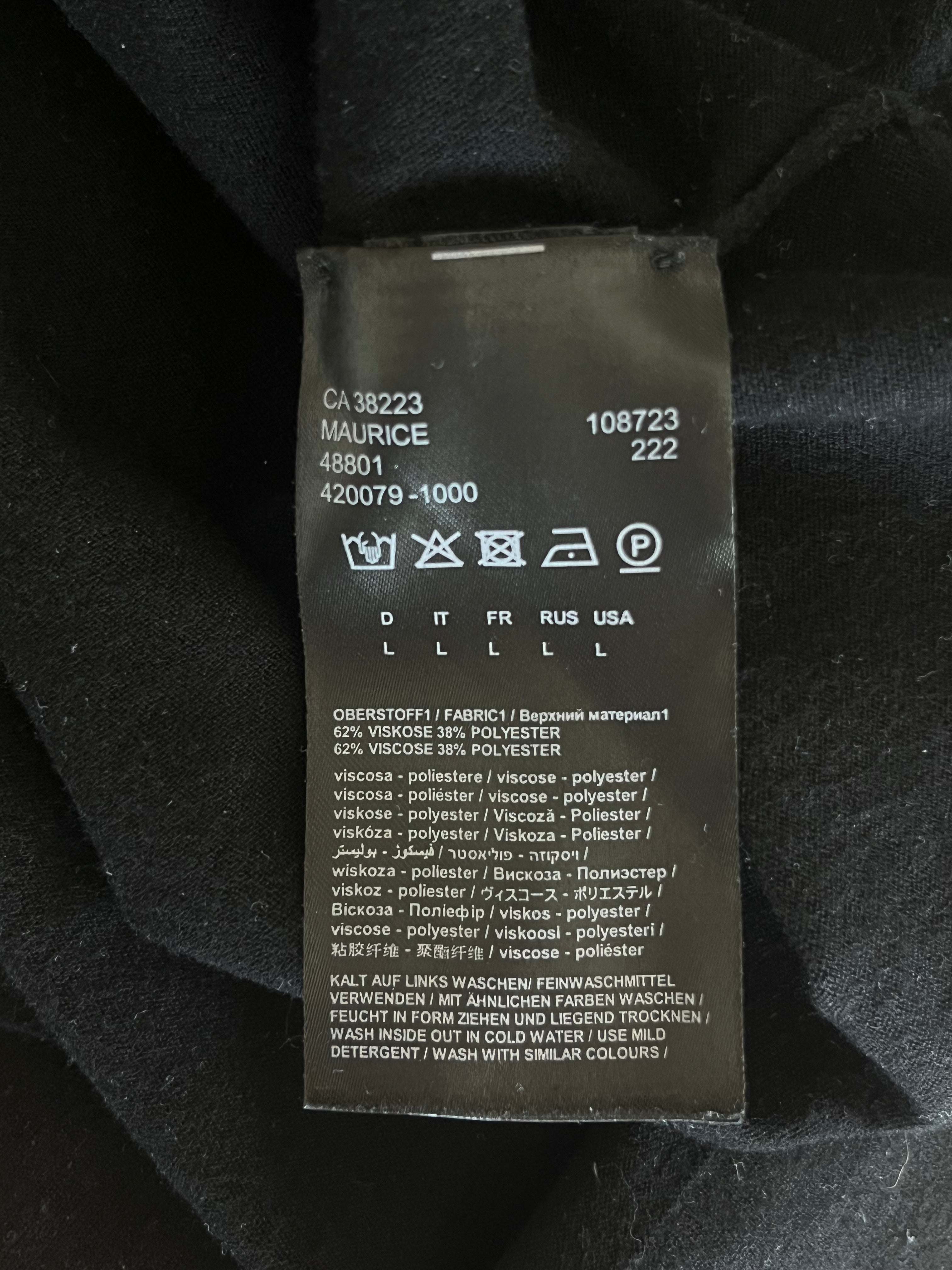 DRYKORN Drynamic Long-Sleeve Shirt, Black, Size L, Good Condition
