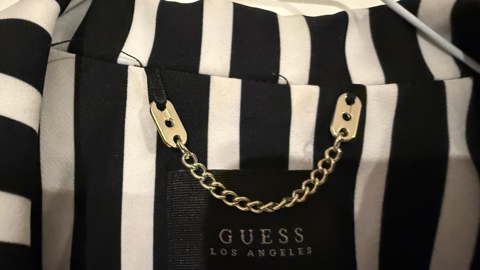 Guess Damen Blazer S | Schwarz/Weiß Gestreift | Guter Zustand