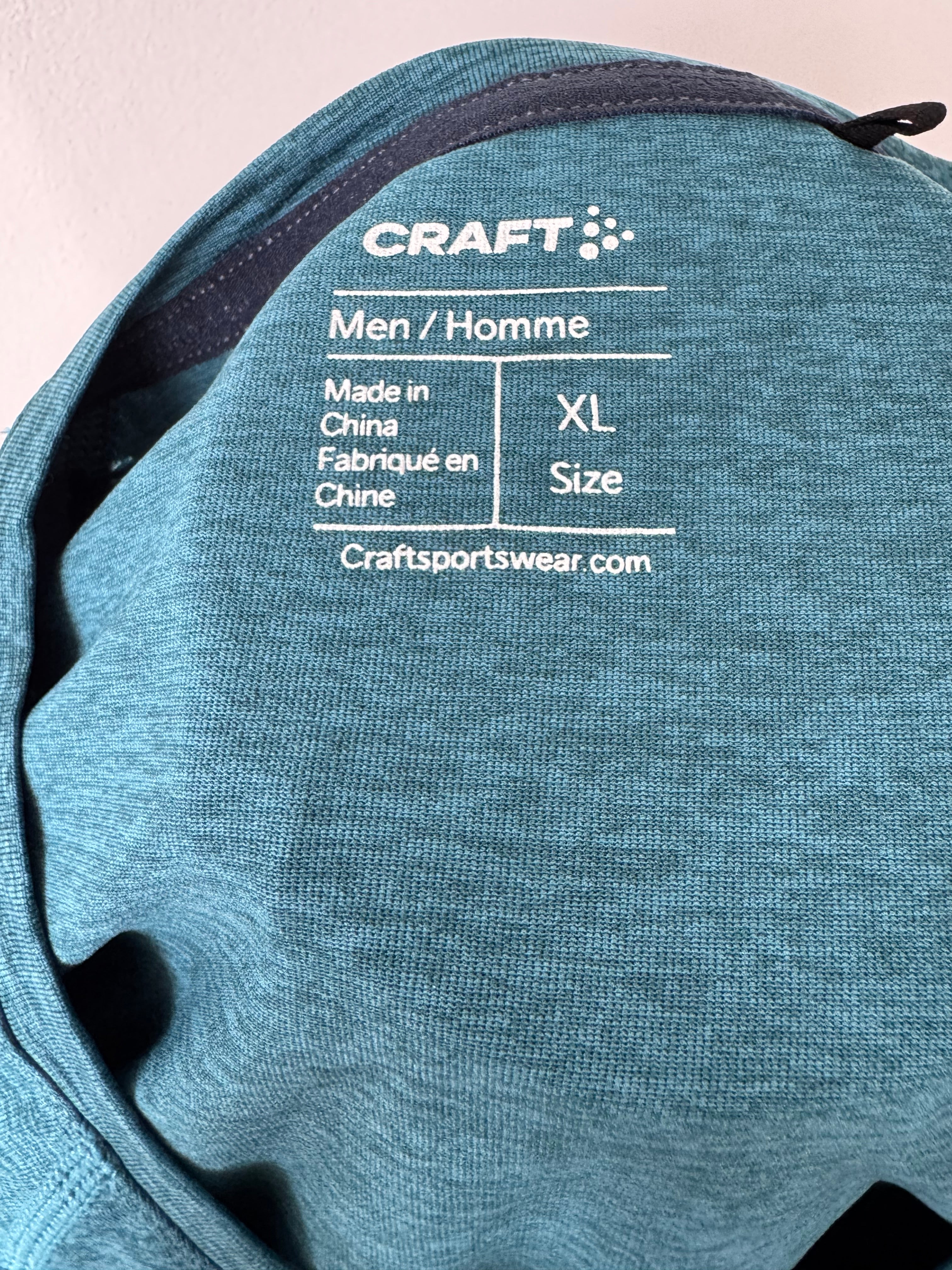 Craft Herren Langarm Performance Shirt Teal Heather XL Gut