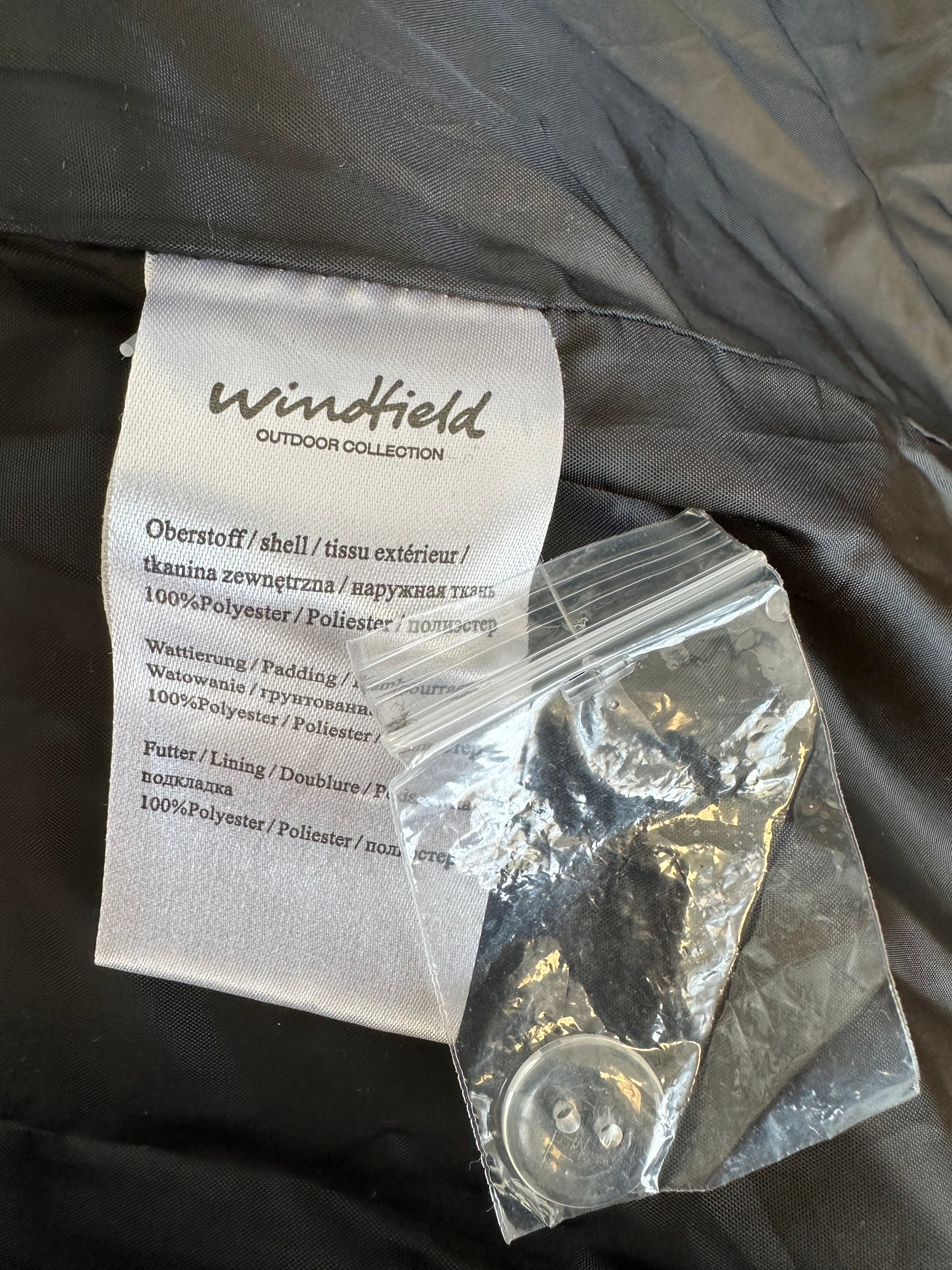 Windfield quilted winter coat, EU 48/UK 22, wine, faux-fur hood, like new