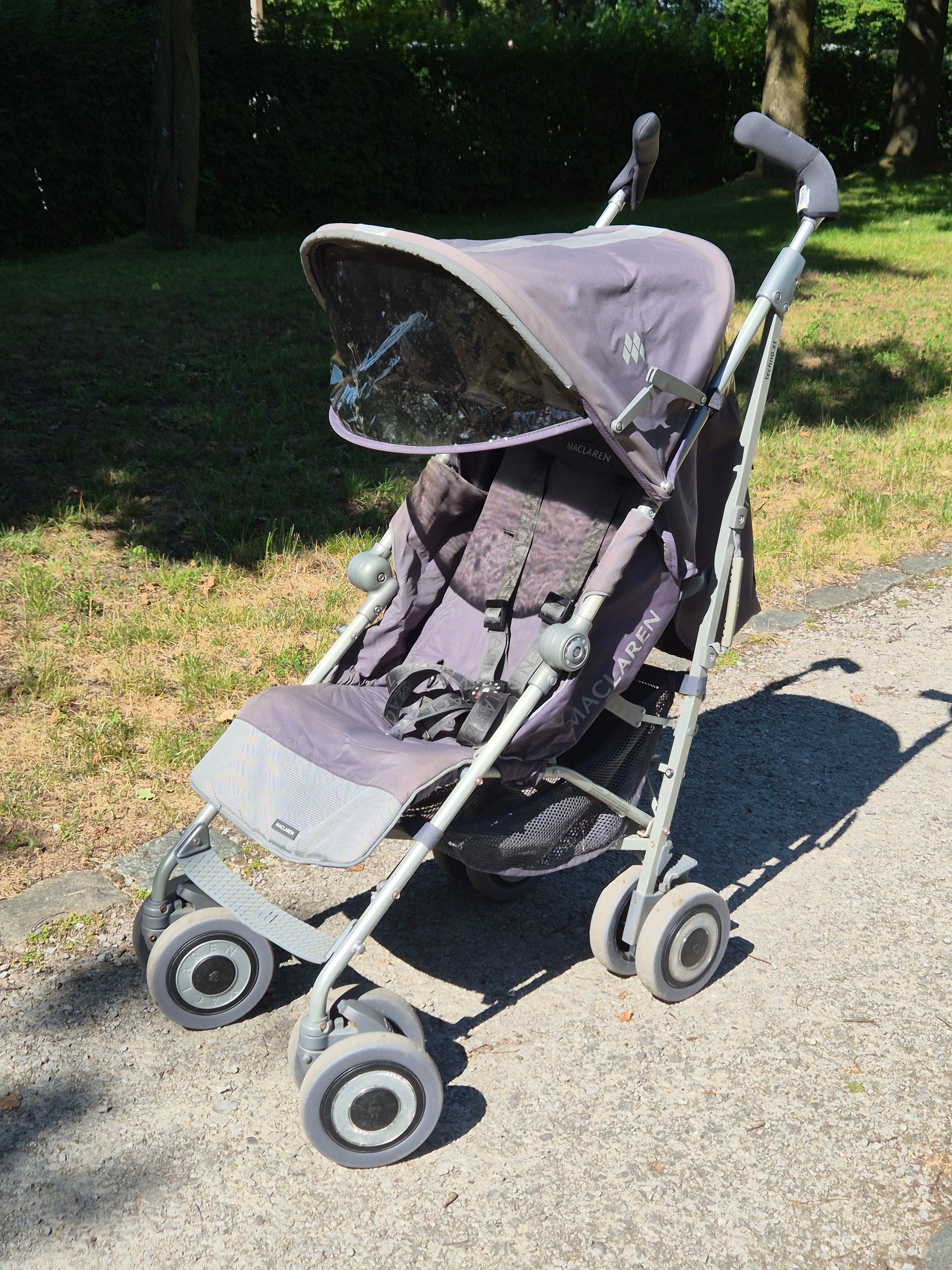 Maclaren Techno XT Buggy Charcoal Grau mit Regenschutz, gebraucht