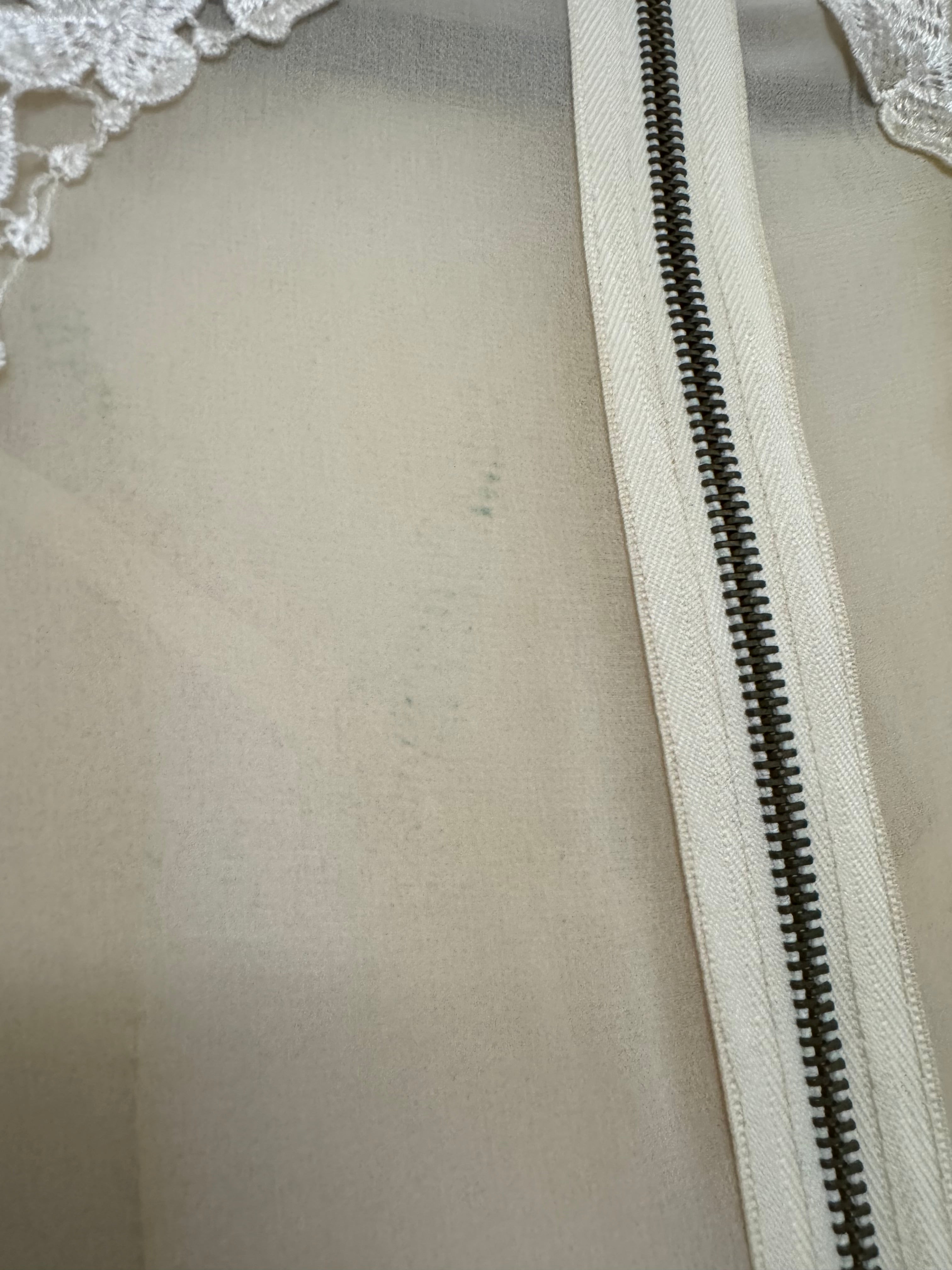 Kaviar Gauche x Zalando Spitzen-Minikleid, Gr. S, ivory, guter Zustand