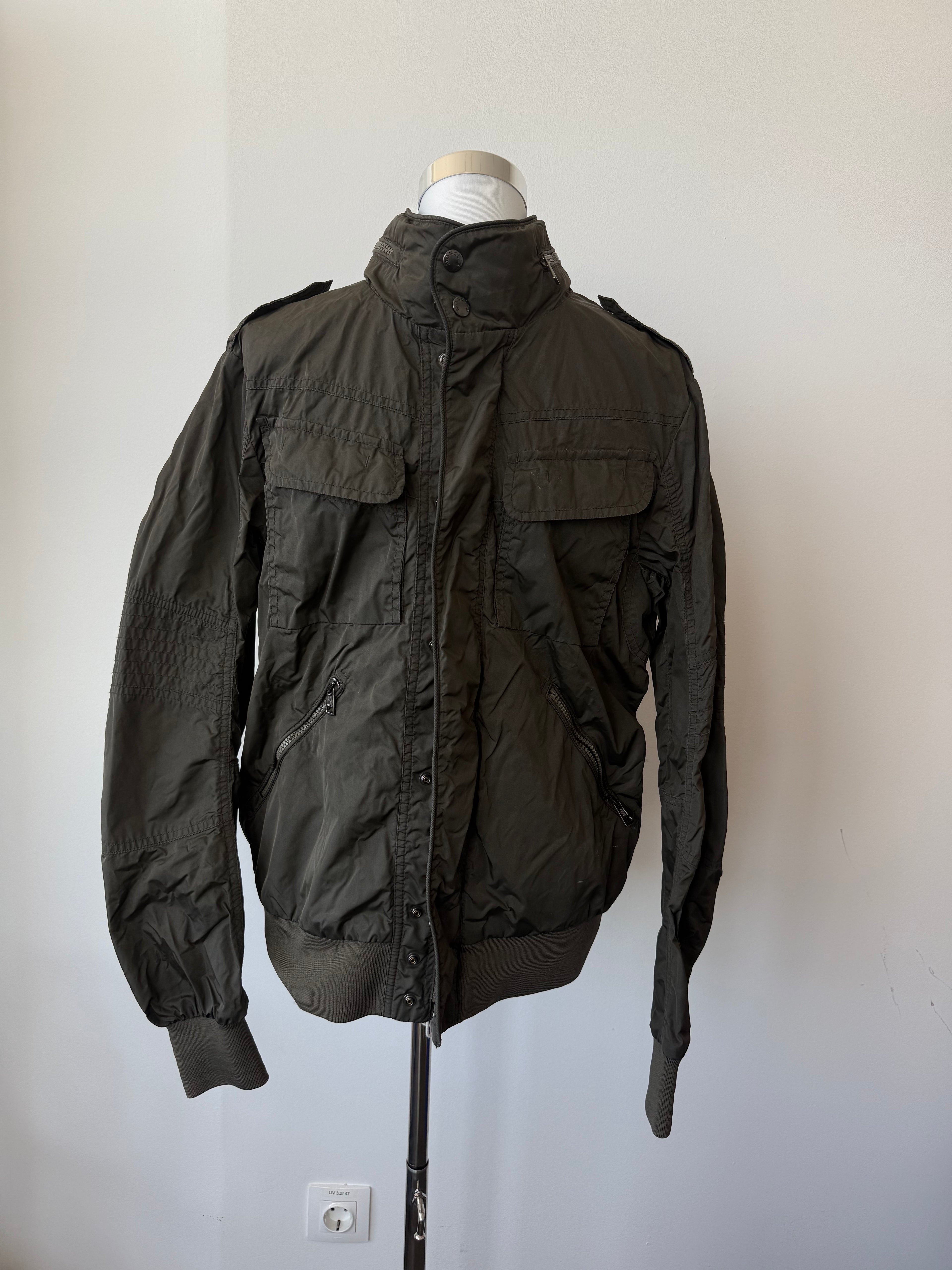 Moncler Lefort Utility Jacket, Military Green, Size 4 (L-XL), Good Condition