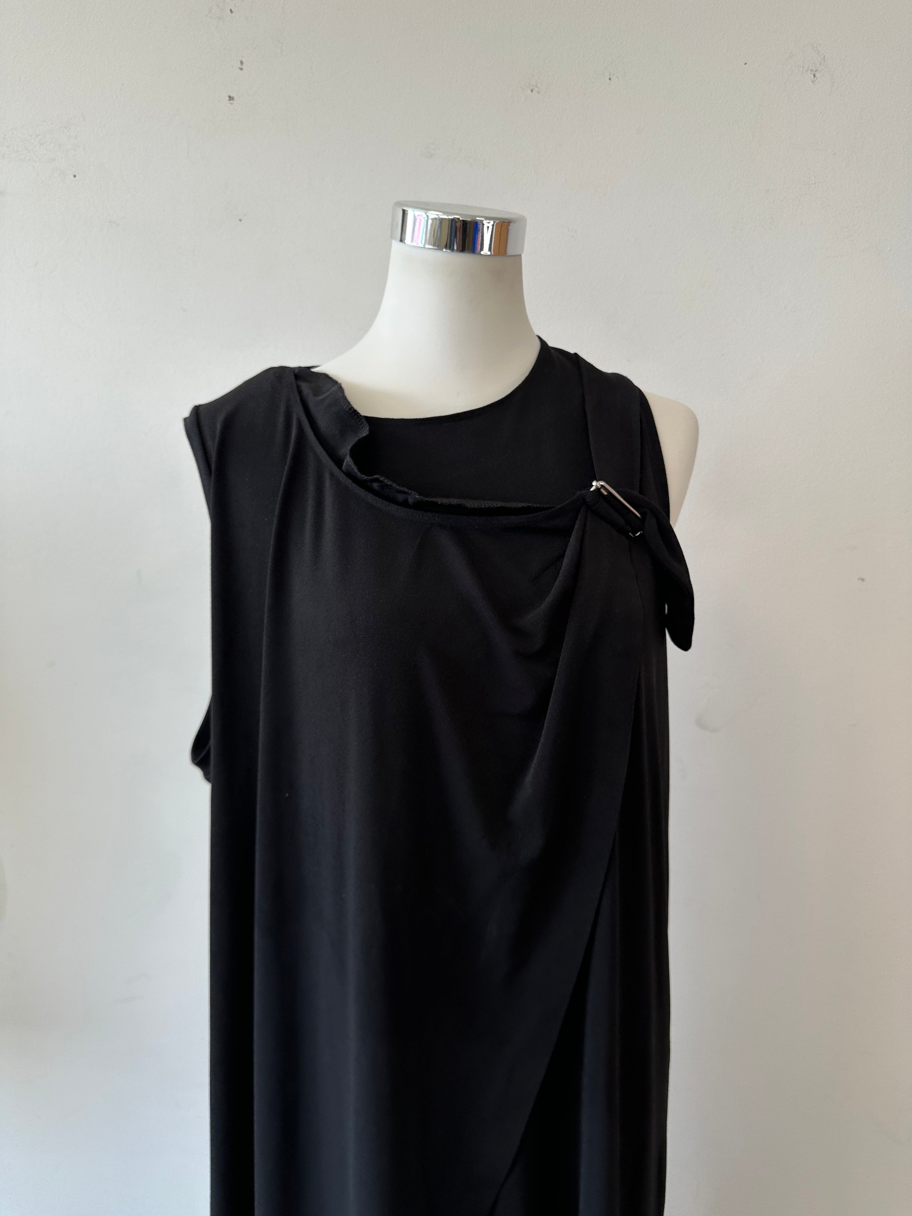 By Malene Birger Junni Kleid – Schwarz, Gr. XL, Guter Zustand, 98 cm Lang