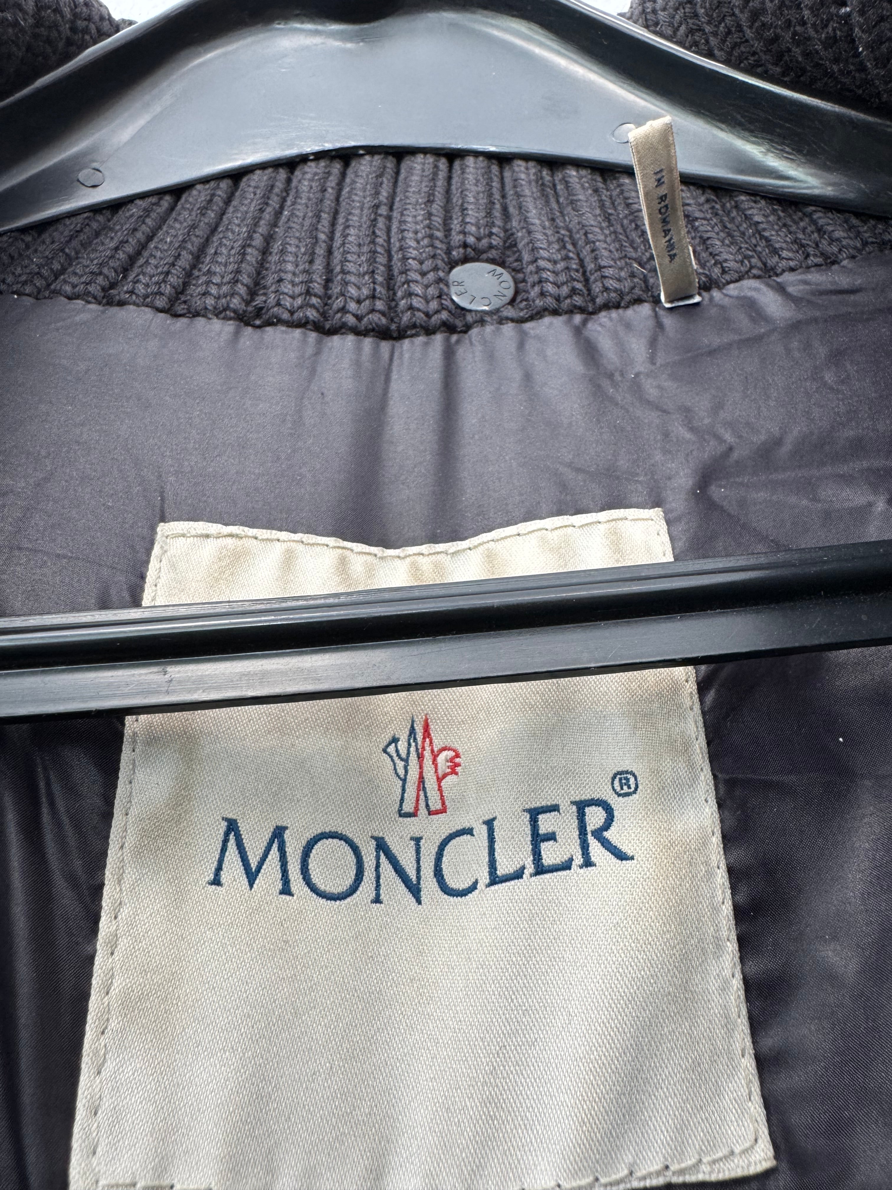 Moncler Maya Herren Daunenjacke Gr. 5 (L/XL) Schwarz – Sehr gut, Puffer, Strickkragen