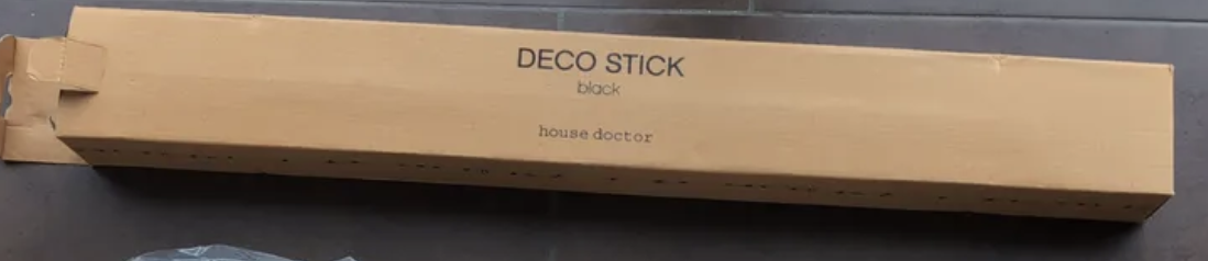 House Doctor Nicky Deko Stab Schwarz Metall 70x150cm Wie Neu