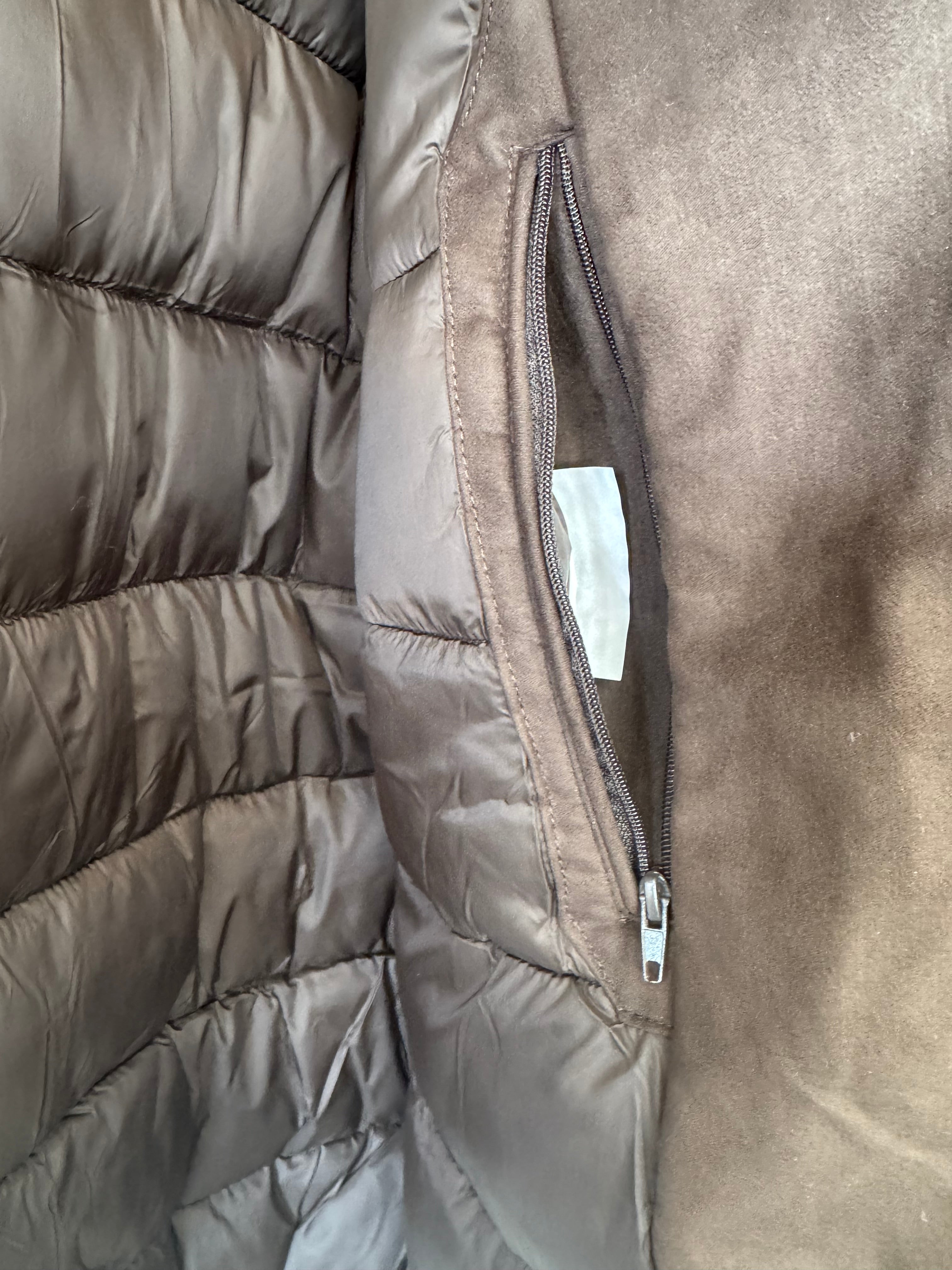 Doppelgänger Roma Boutique Brown Suede Bomber Jacket – XL – Good Condition