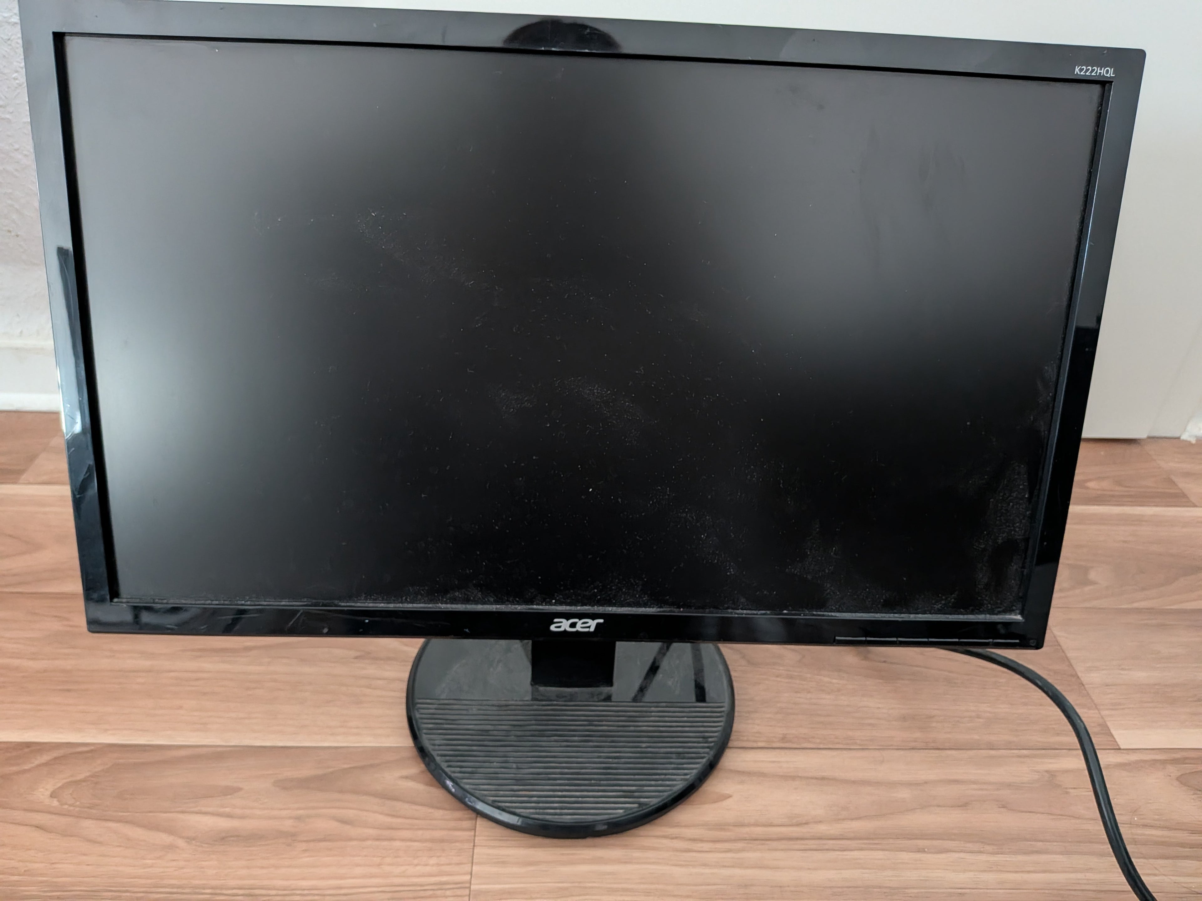 Acer V226HQL 21,5″ Full-HD LED Monitor Schwarz – guter Zustand, Kabel, Standfuß
