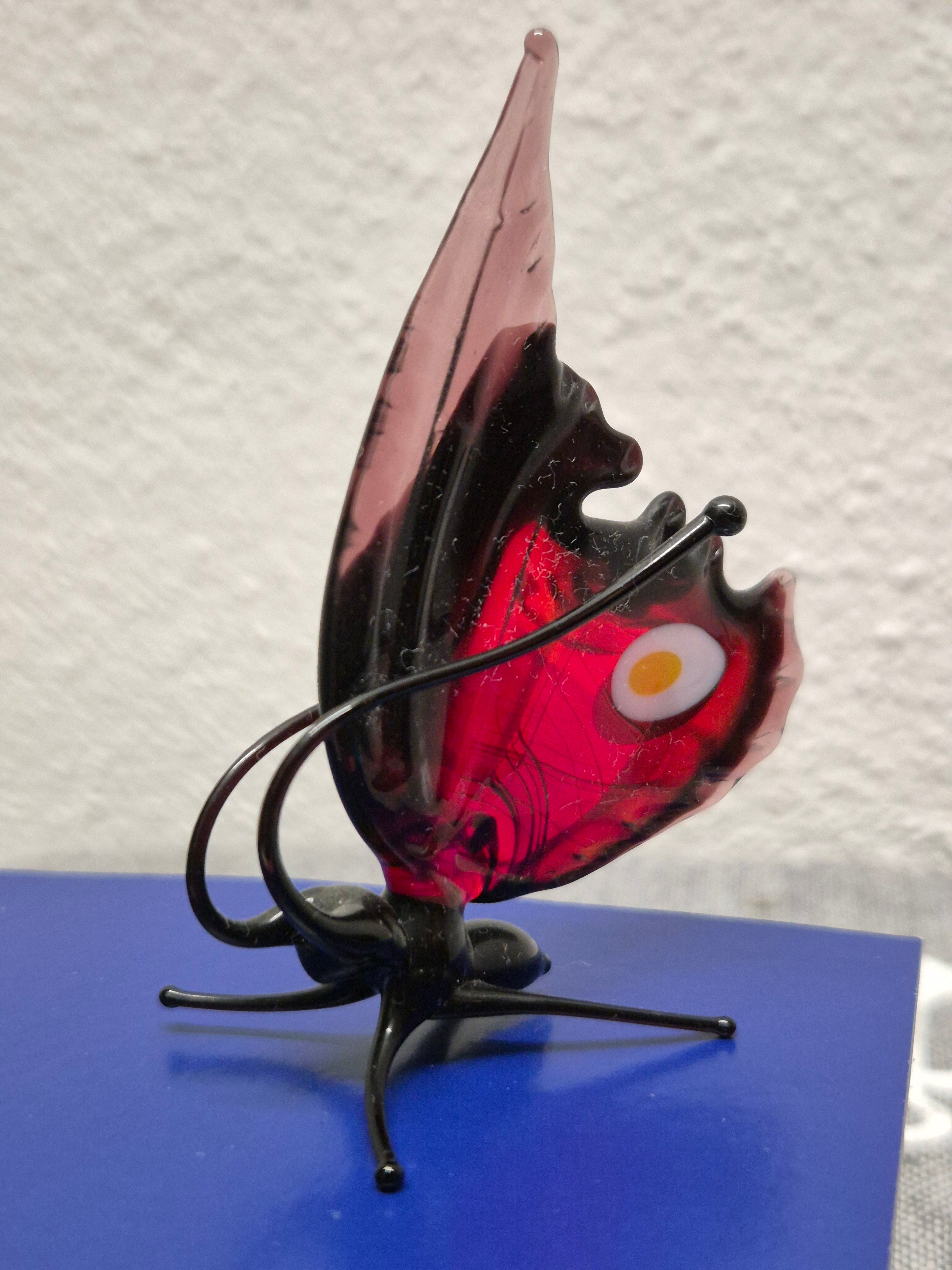 Haw Creek Forge Kupfer-Schmetterling – Klein, Rot, Handgefertigt, Sehr Gut